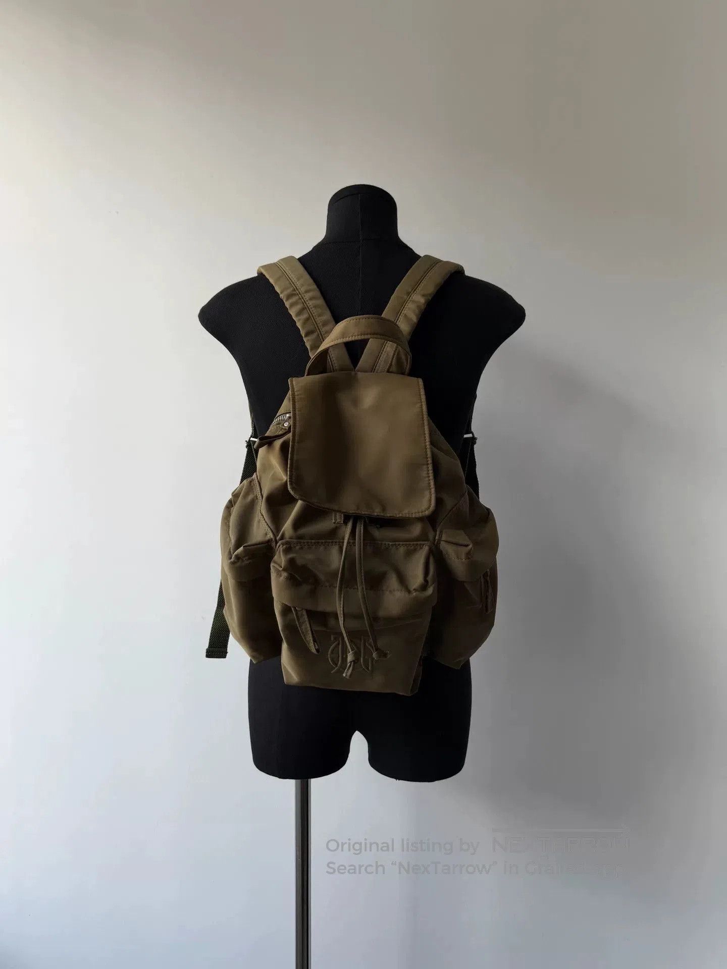 Jean Paul Gaultier Jean Paul Gaultier Olive Green Backpack. Size ONE SIZE - 6 Thumbnail
