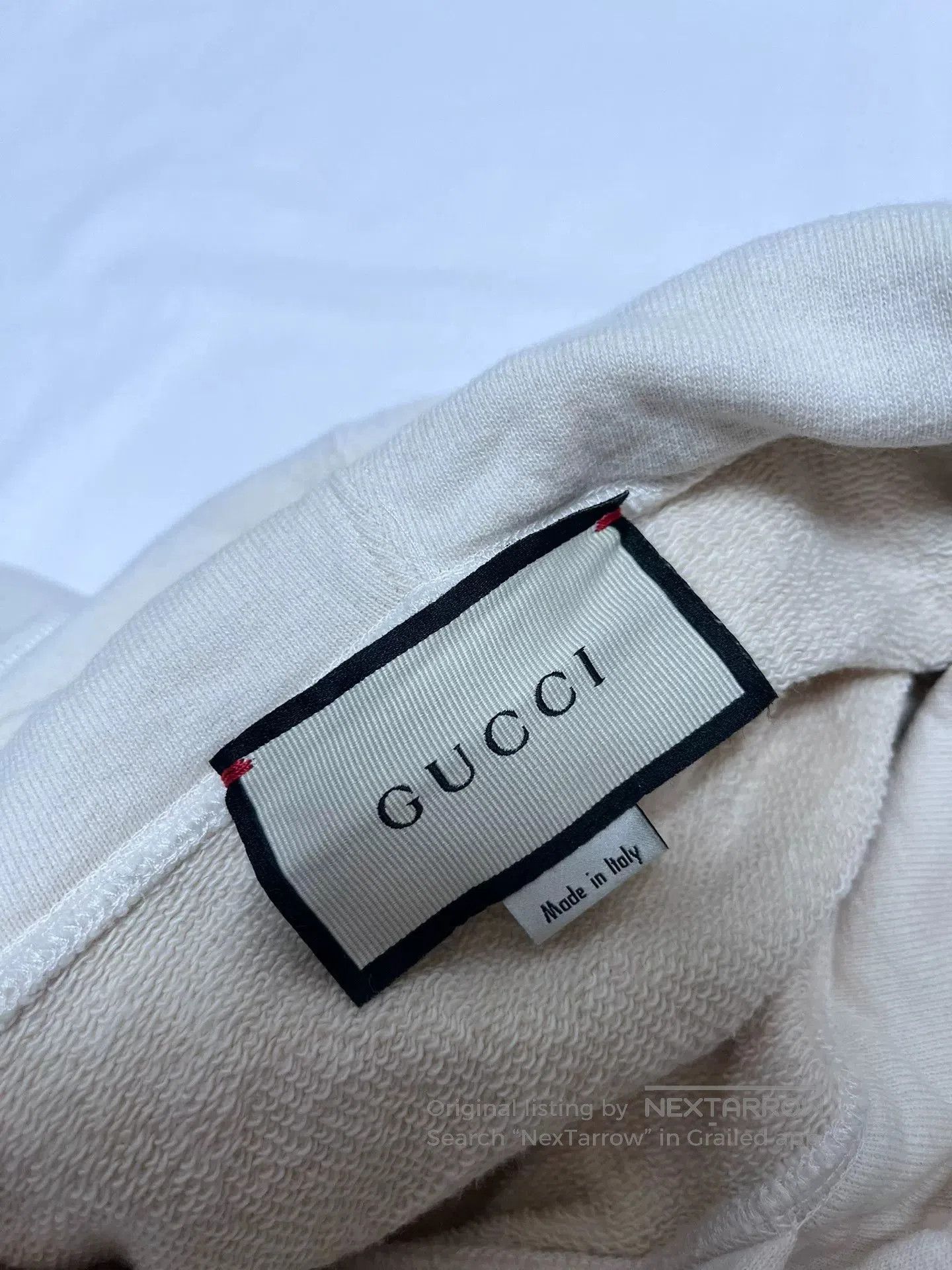 Gucci Gucci Beige Distressed Hoodie S. Size US S / EU 44-46 / 1 - 5 Thumbnail