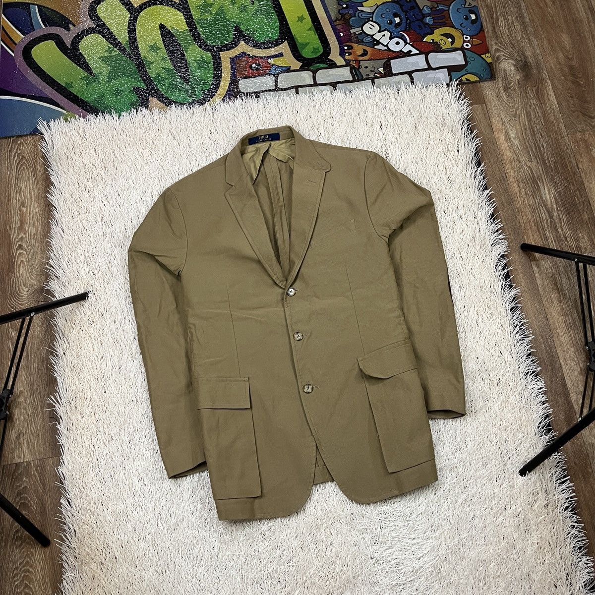 Polo Ralph Lauren Polo Ralph Lauren Cotton Blazer Sport Coat jacket 3 Button Size 44R - 1 Thumbnail