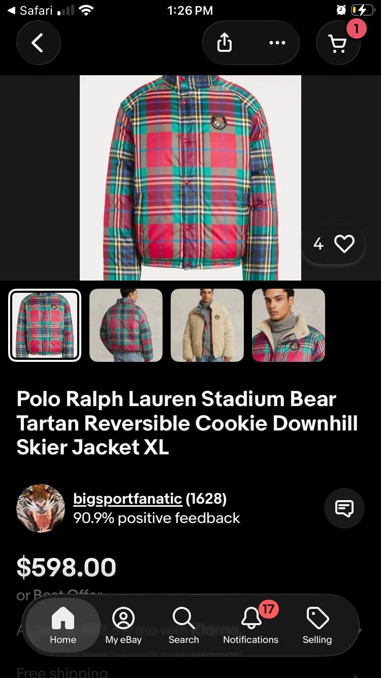Polo Ralph Lauren Polo Ralph Lauren Reversible Puffer Size US XL / EU 56 / 4 - 1 Thumbnail