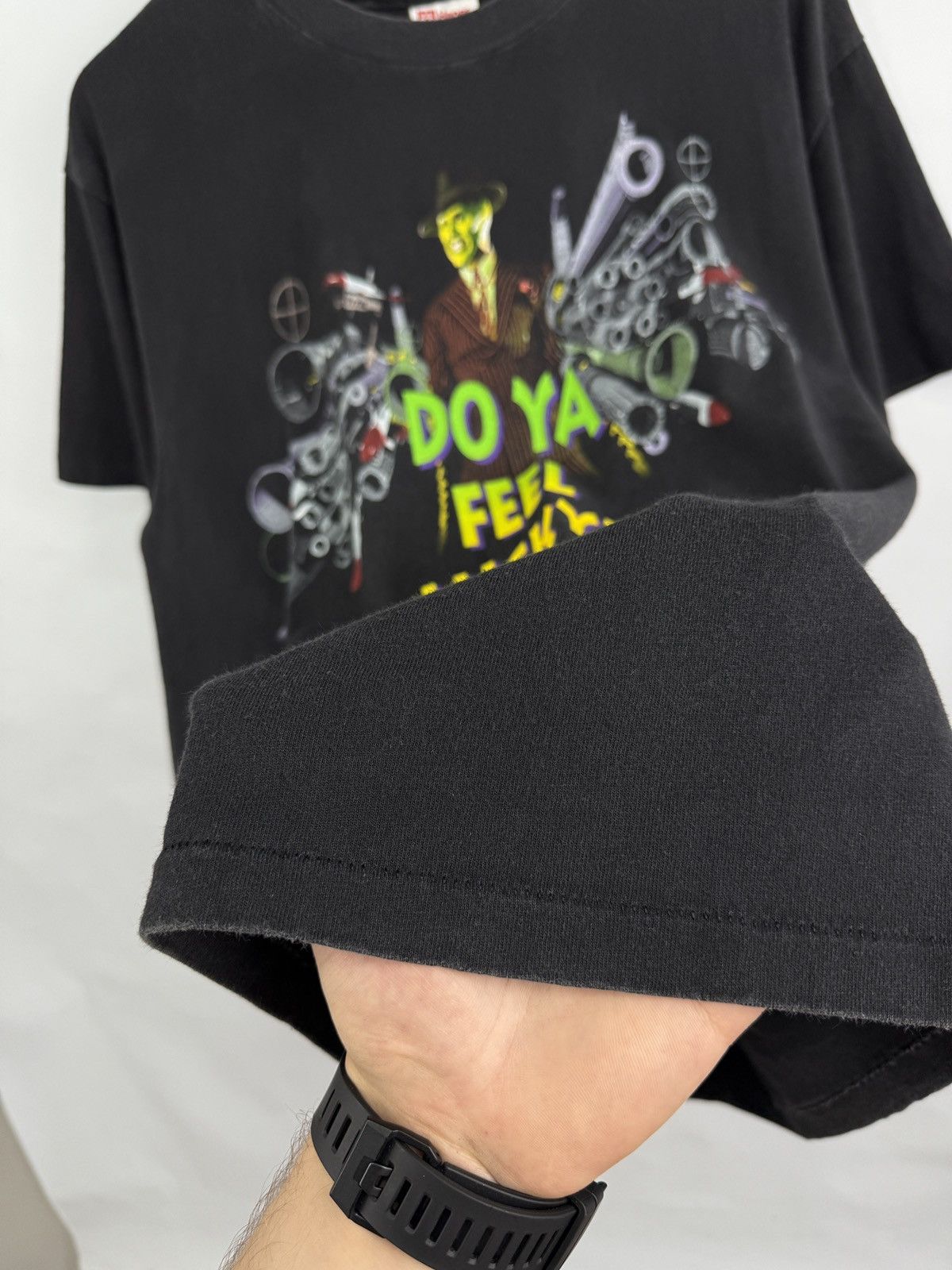 Hanes 🇺🇸 Vintage 1994 The Mask Do Ya Feel Lucky Jim Carrey T-Shirt Size US L / EU 52-54 / 3 - 10 Thumbnail