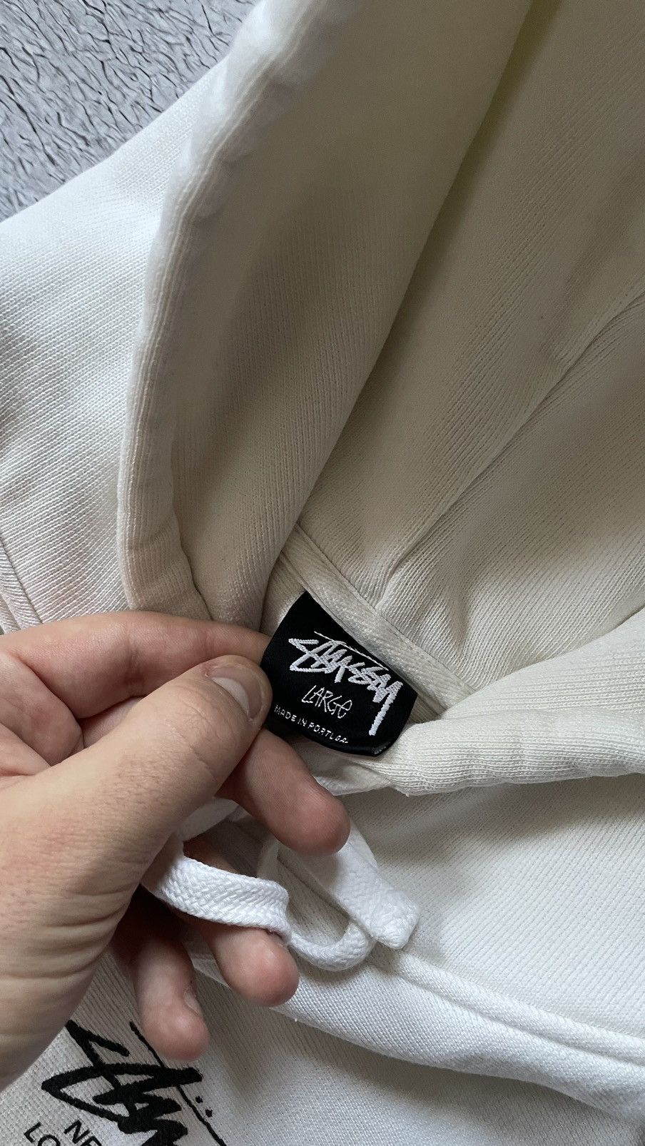 Stussy Vintage Hoodie Stussy World Tour Hooded White Rare Logo Size US L / EU 52-54 / 3 - 12 Thumbnail