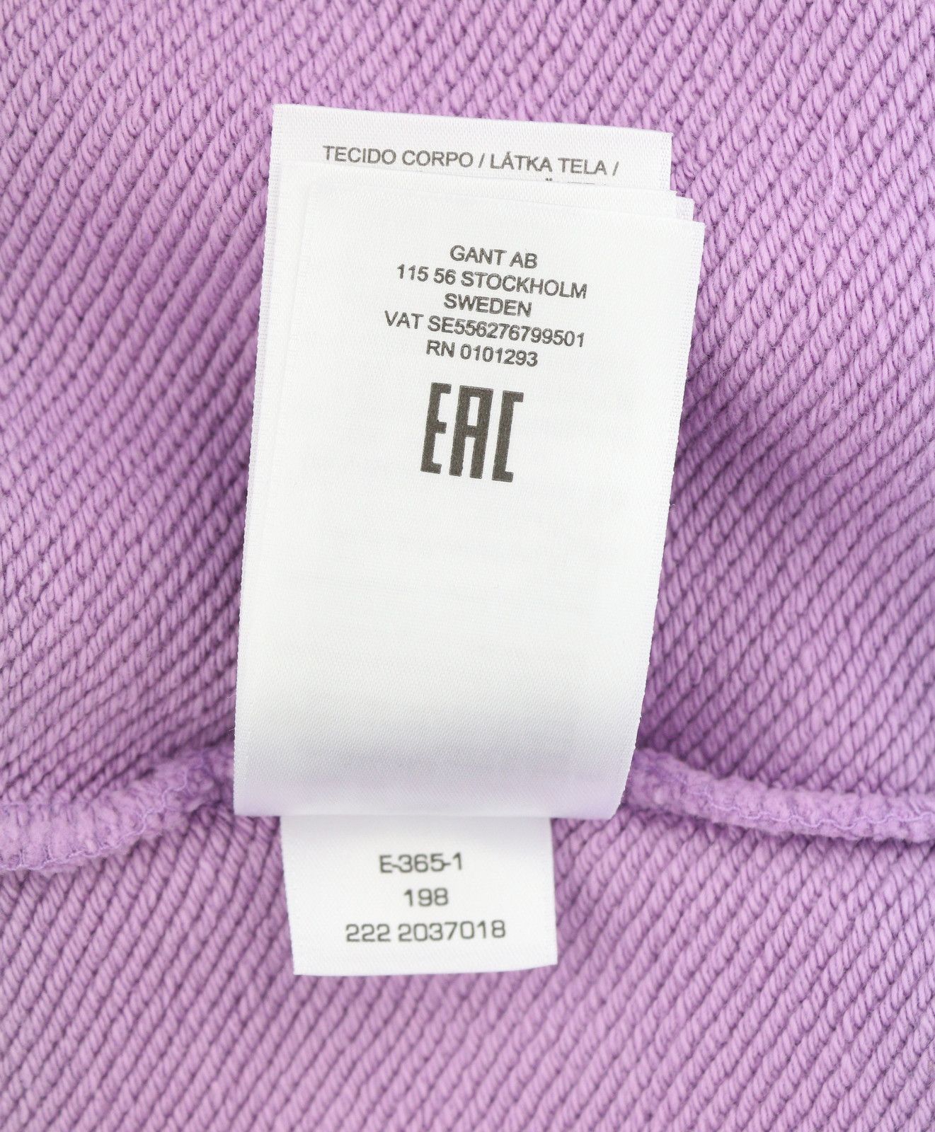 Gant COLLEGIATE XL Orchid Lilac Hoodie 87218 Size US XL / EU 56 / 4 - 10 Thumbnail