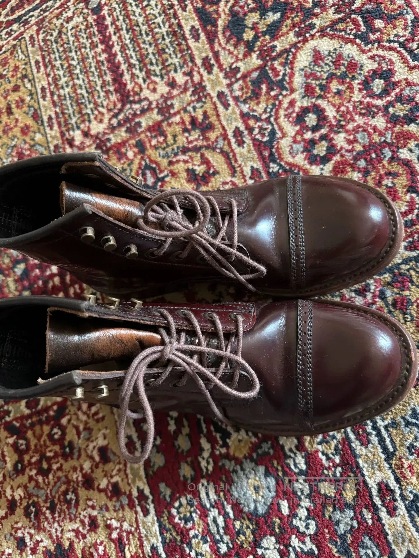 Vintage Brown Horsehide Work Boots Size 37. Size US 6 / IT 36 - 6 Thumbnail