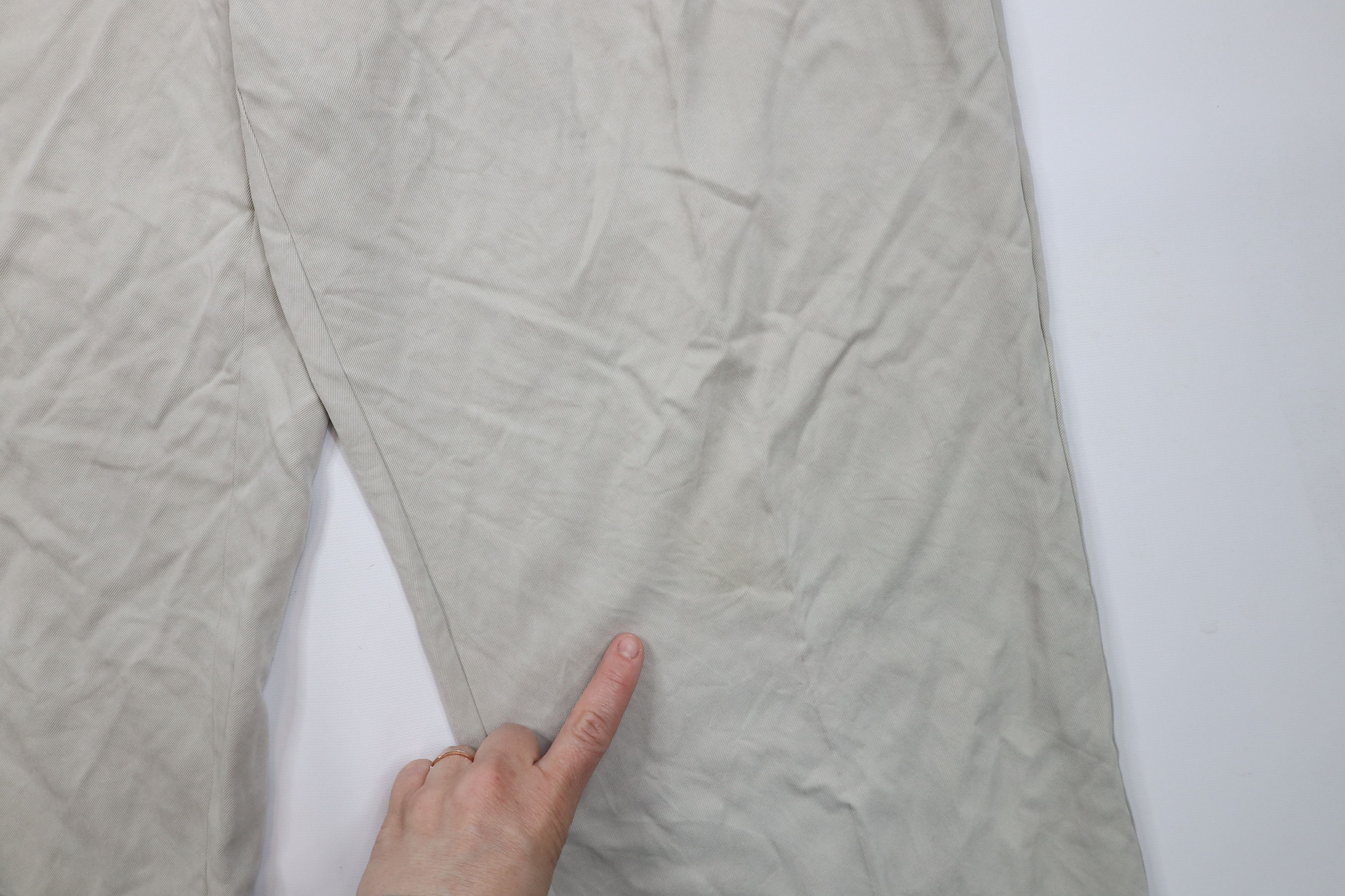 Tommy Bahama × Vintage Vintage 90s Tommy Bahama Silk Wide Leg Chino Pants Gray Size US 38 / EU 54 - 6 Thumbnail