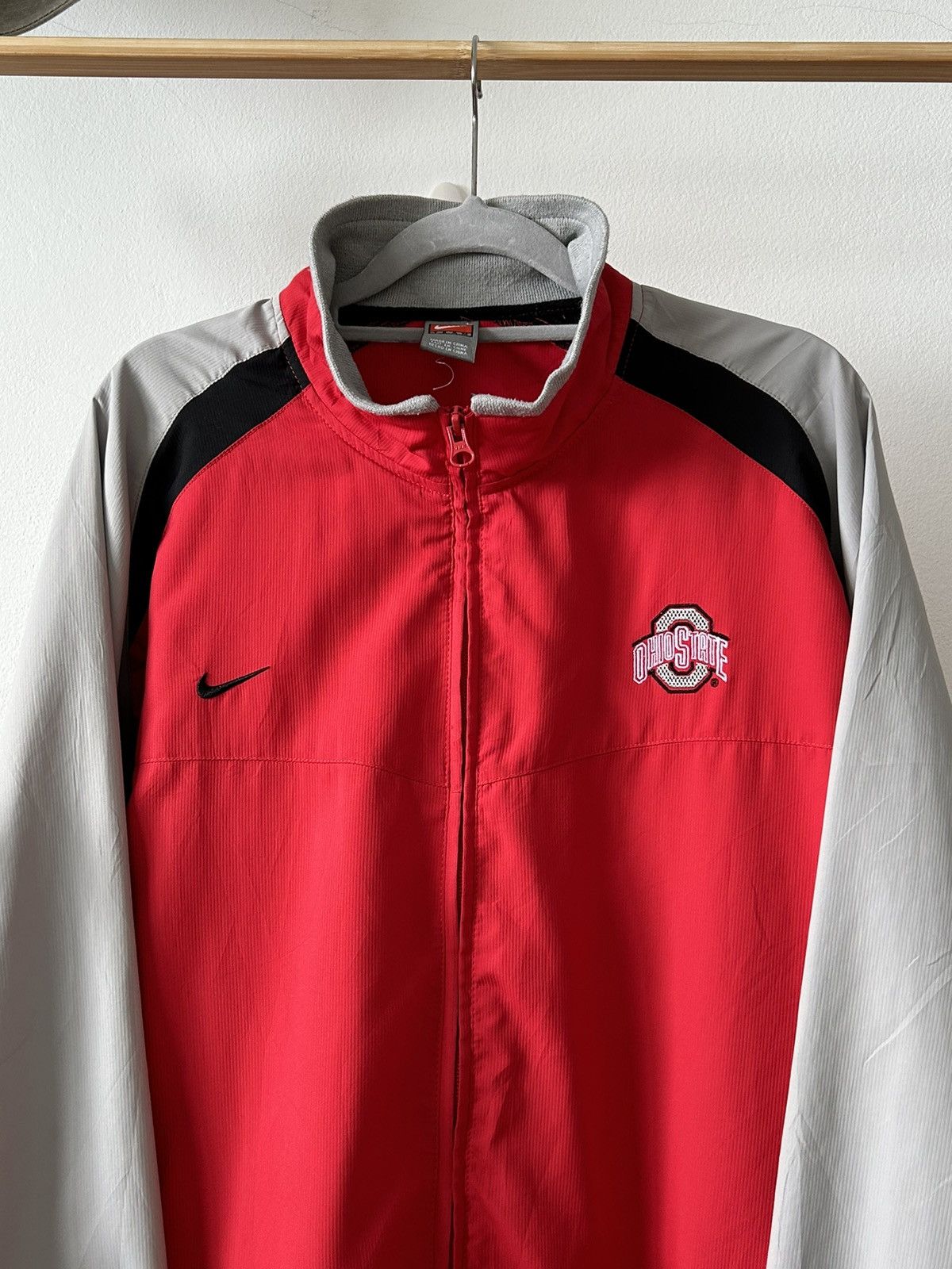 Nike × Vintage Vintage Nike Team X Ohio State Jacket Size US L / EU 52-54 / 3 - 3 Thumbnail