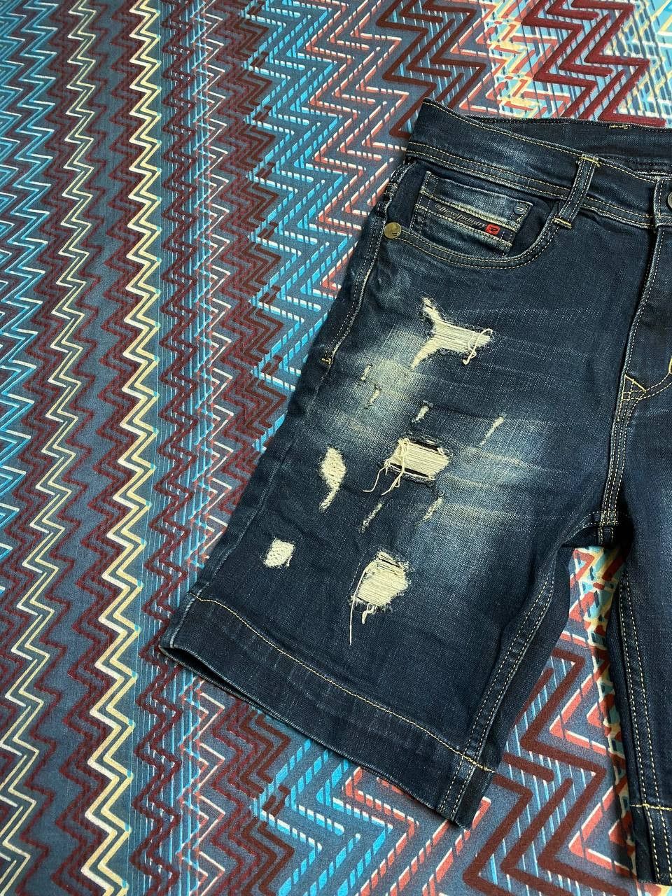 Diesel × Japanese Brand Gothicana Y2K Bondage Gothic Multipocket Cargo Shorts Size US 30 / EU 46 - 2 Thumbnail
