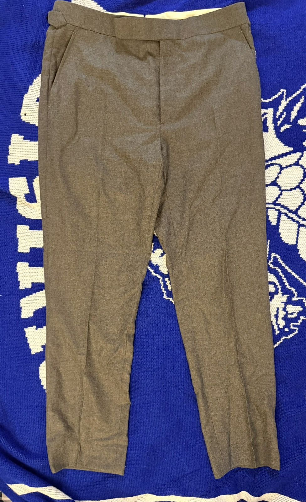 Ralph Lauren Purple Label Ralph Lauren Wool Flannel Trousers size 32R(48IT) Size 48R - 1 Thumbnail
