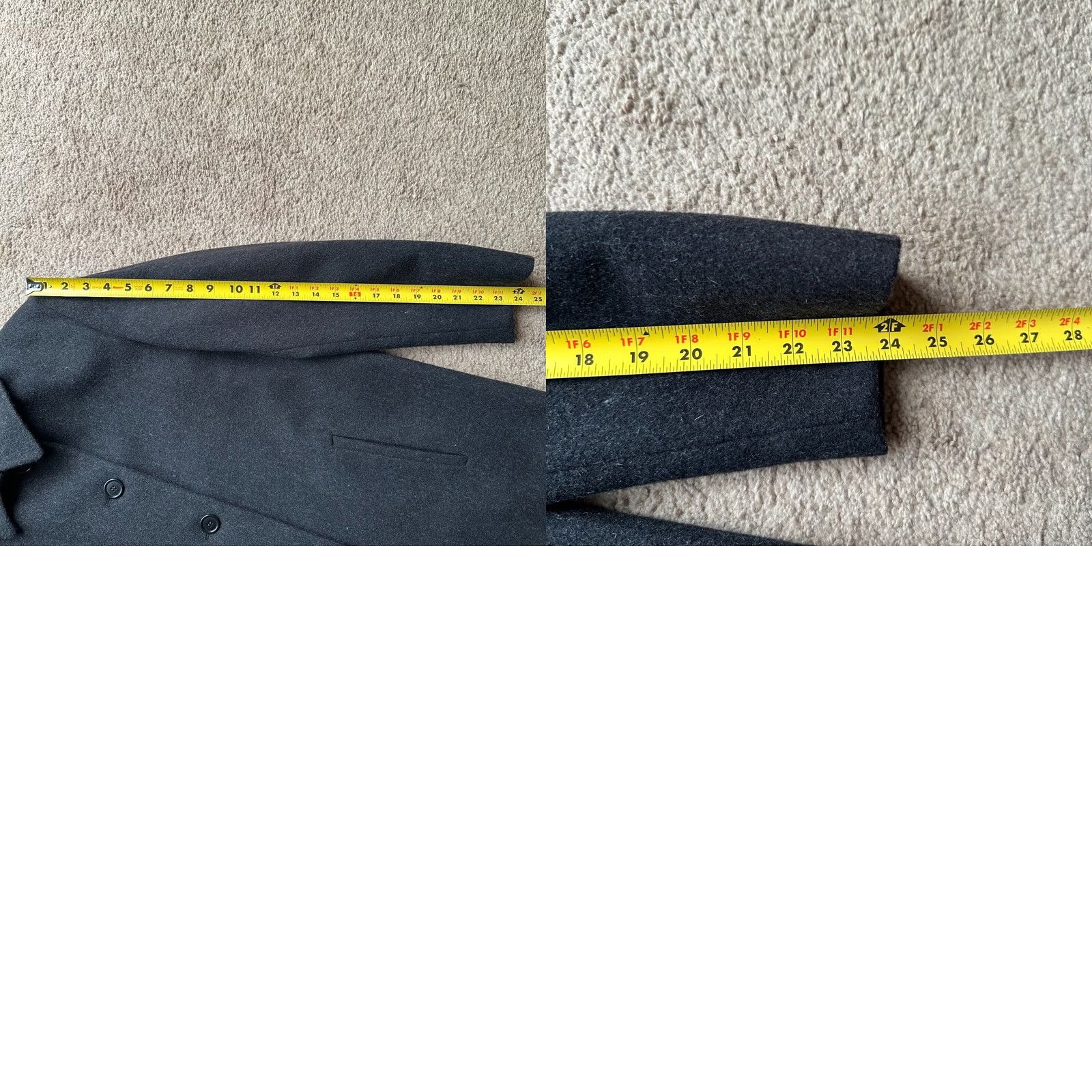 Calvin Klein Calvin Klein Coat Womens 8 100% Merino Wool Gray Jacket Size M / US 6-8 / IT 42-44 - 9 Thumbnail