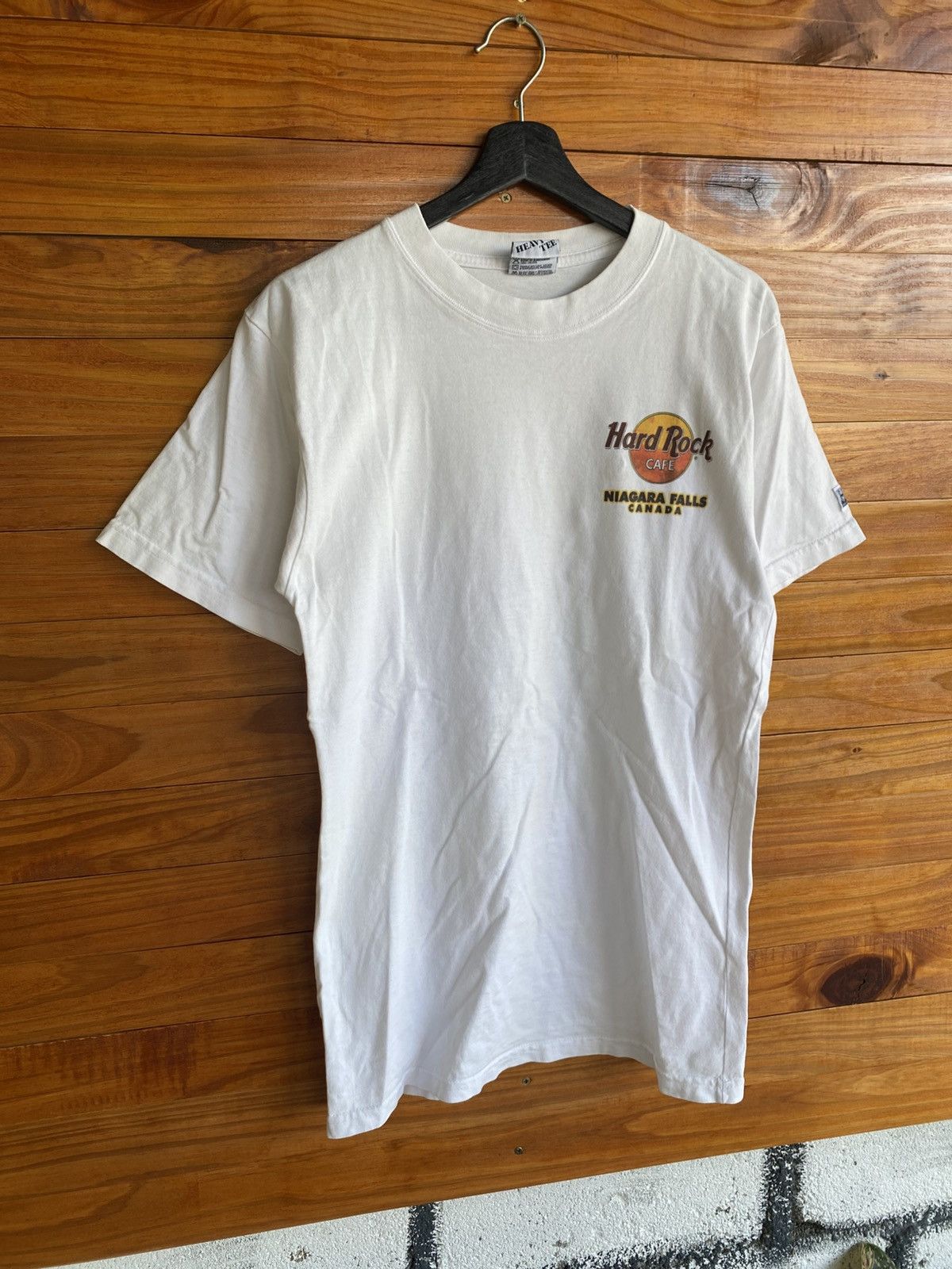 Hard Rock Cafe Vintage Hard Rock Cafe Niagara Falls Canada Heavy Tee White Size US M / EU 48-50 / 2 - 7 Thumbnail