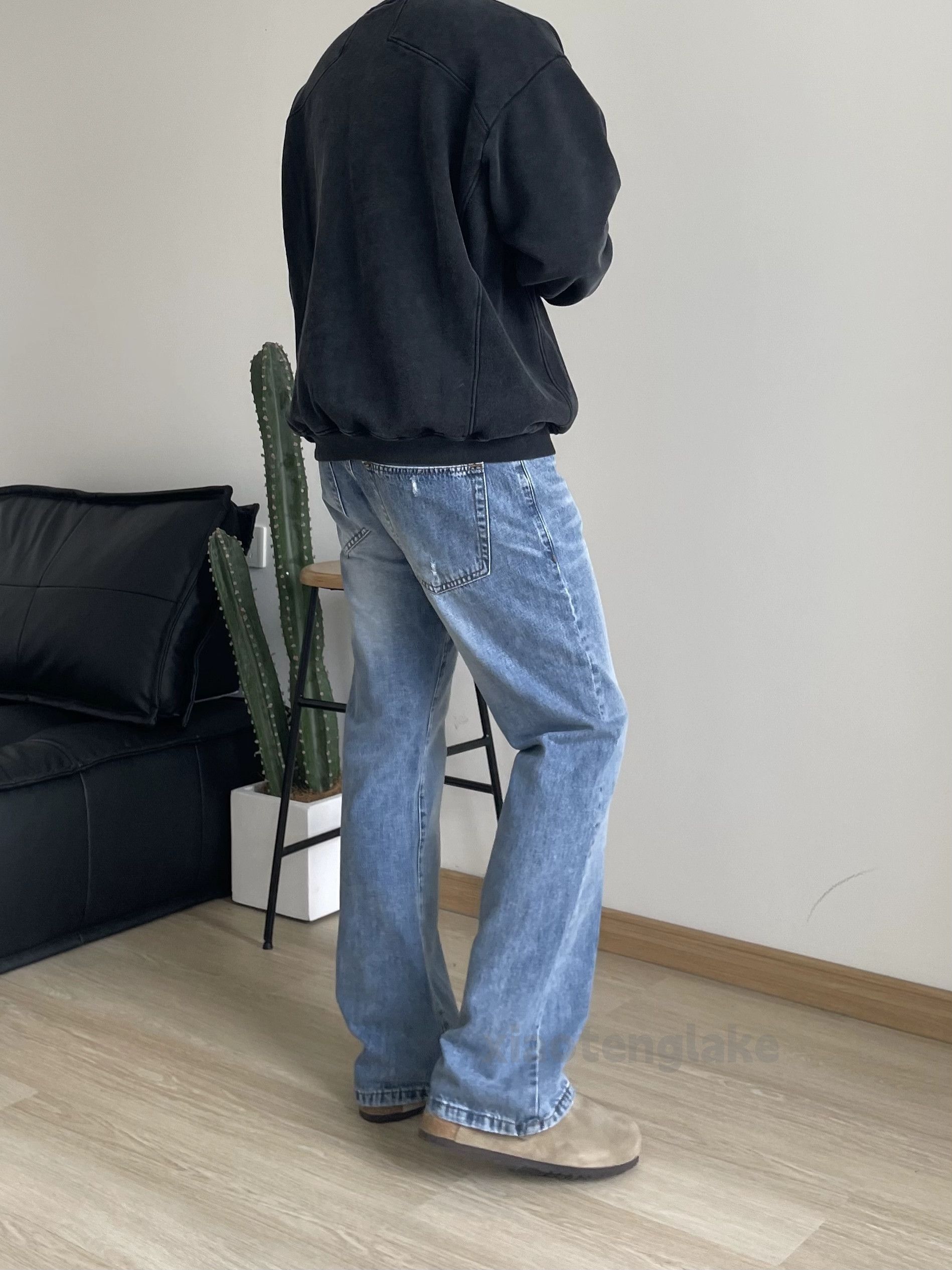 Jean × Vintage washed faded y2k yuppie bootcut flared jeans Size US 30 / EU 46 - 10 Thumbnail