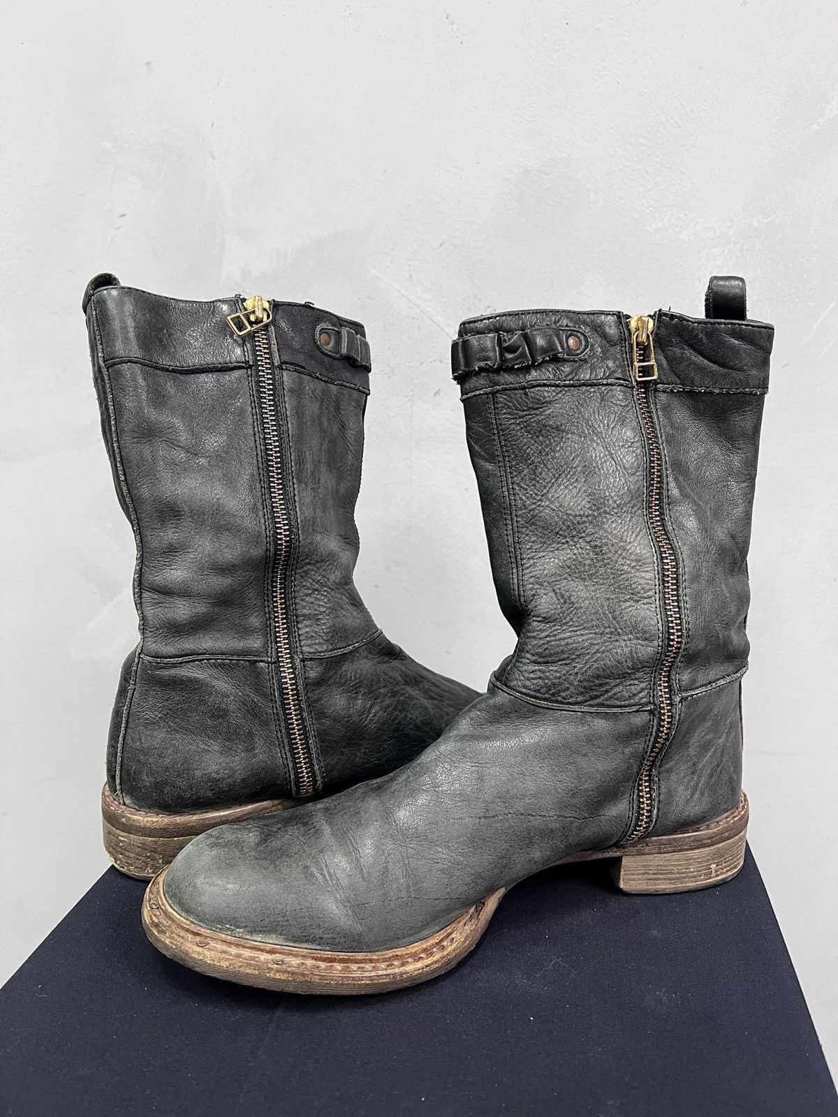 Undercover Rare undercover style leather moto moto boots archive 2000s Size US 7.5 / EU 40-41 - 6 Thumbnail