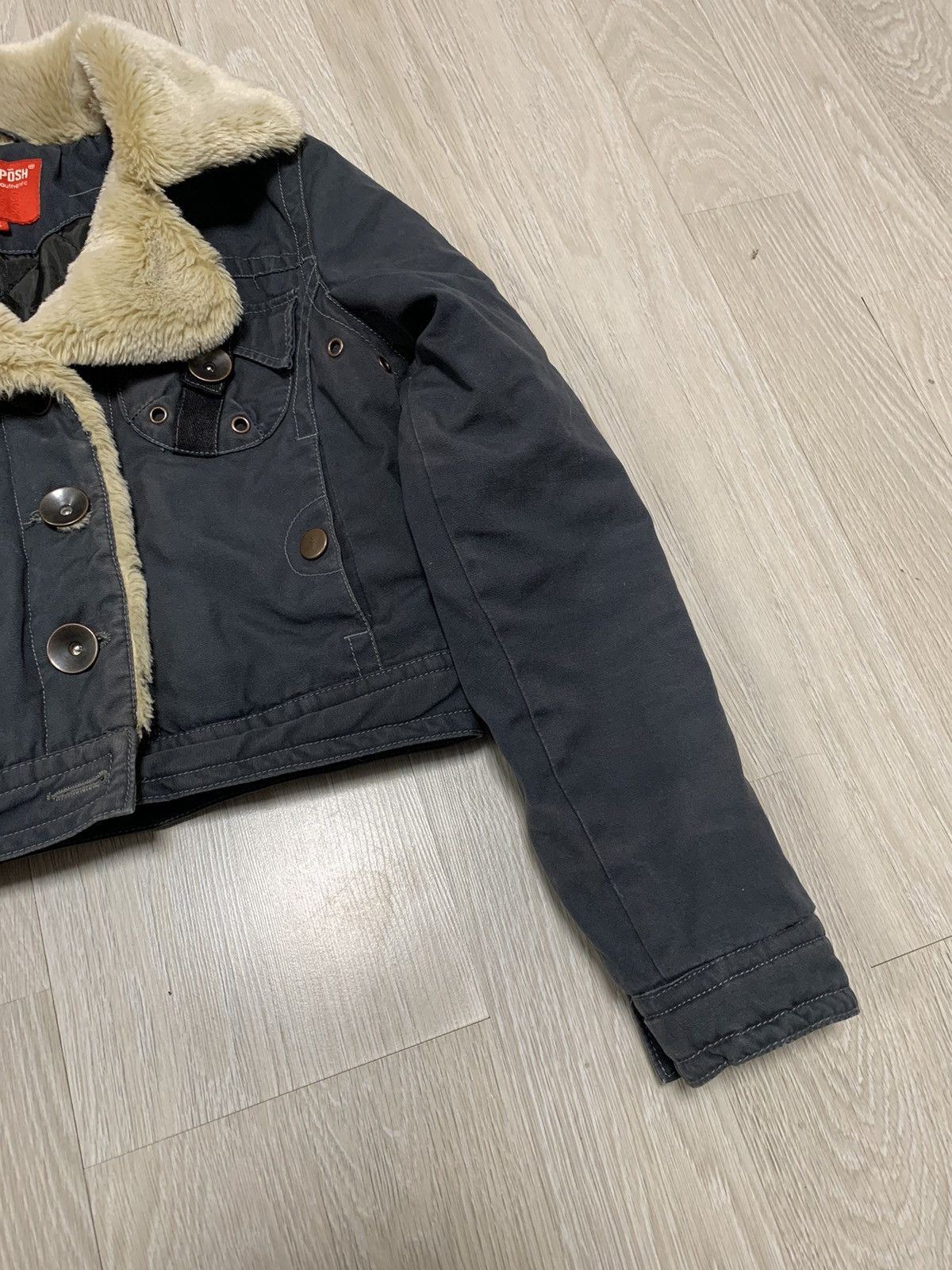 If Six Was Nine × Japanese Brand × Vintage Cropped vintage faux fur jacket, y2k, avantgarde style Size S / US 4 / IT 40 - 4 Thumbnail