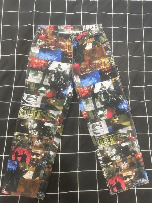 Supreme Supreme Nas and DMX Collage Double Knee Denim Painter Pant