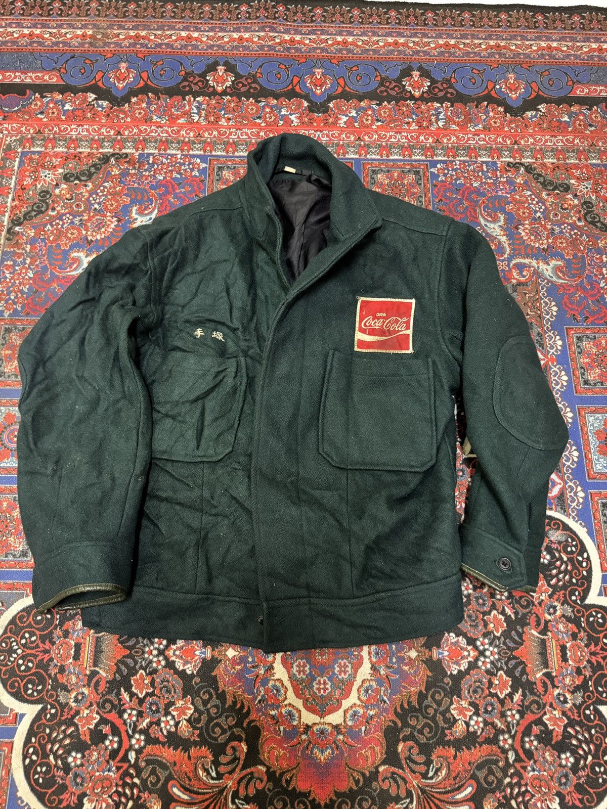 Coca Cola × Vintage VINTAGE 70’S COCA COLA WOOL WORKER JACKET Size US L / EU 52-54 / 3 - 1 Thumbnail