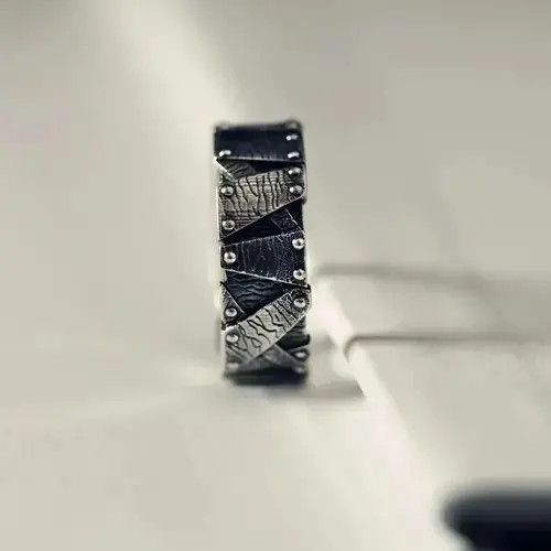 Ring Of Fire silver ring Size ONE SIZE - 3 Thumbnail