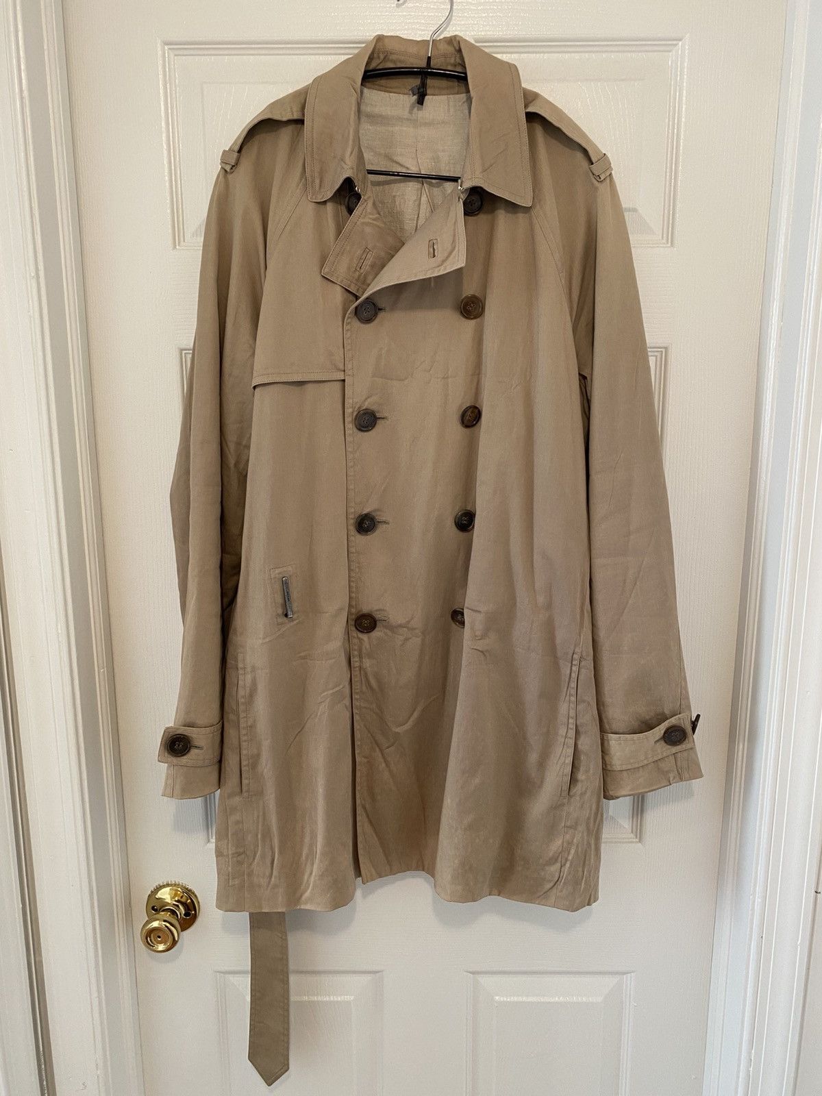 Dior Kris van assche era double breasted trench coat Size US M / EU 48-50 / 2 - 4 Thumbnail