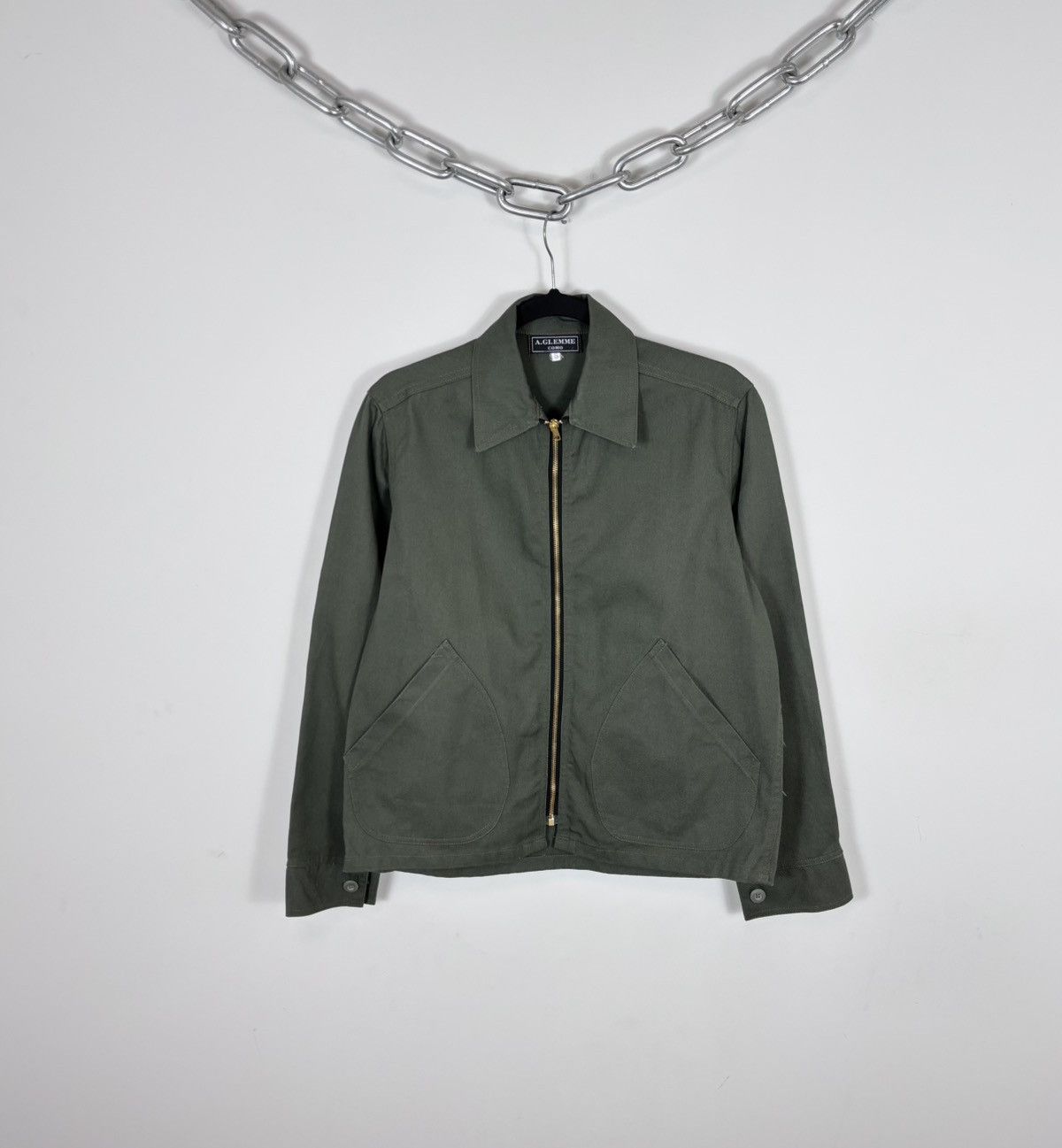 Other Vintage A.GI.EMME Como Men’s Olive Green Zip Up Jacket Size US S / EU 44-46 / 1 - 1 Thumbnail