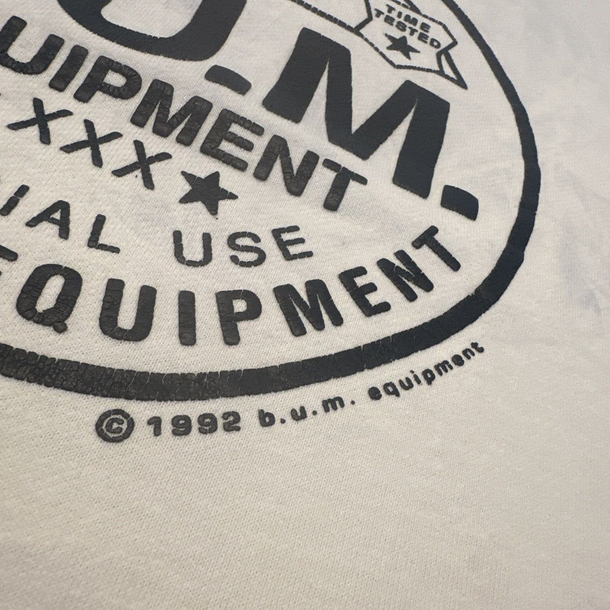 B.U.M Equipment × Vintage Vintage B.U.M. EQUIPMENT Distressed Crewneck Sweatshirt Size US M / EU 48-50 / 2 - 3 Thumbnail