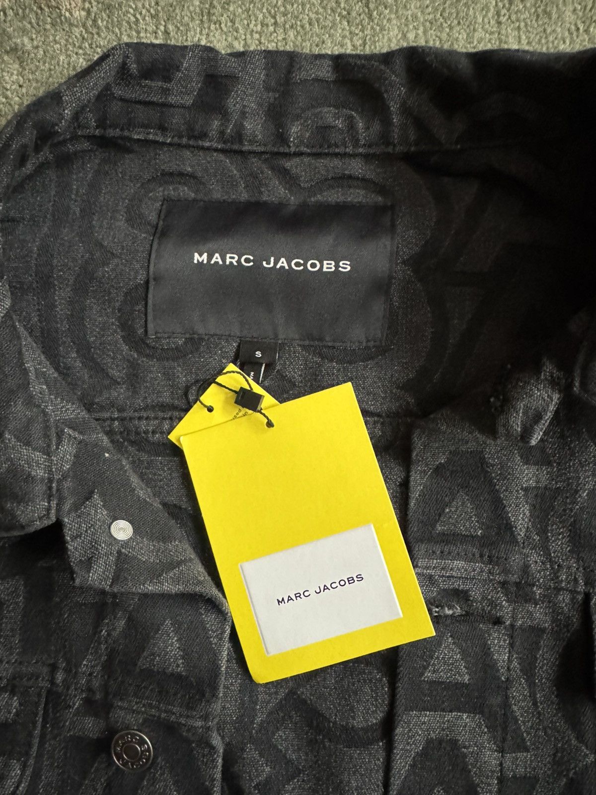 Marc Jacobs Mens Marc Jacobs Monogram Denim Jacket Size US S / EU 44-46 / 1 - 3 Thumbnail
