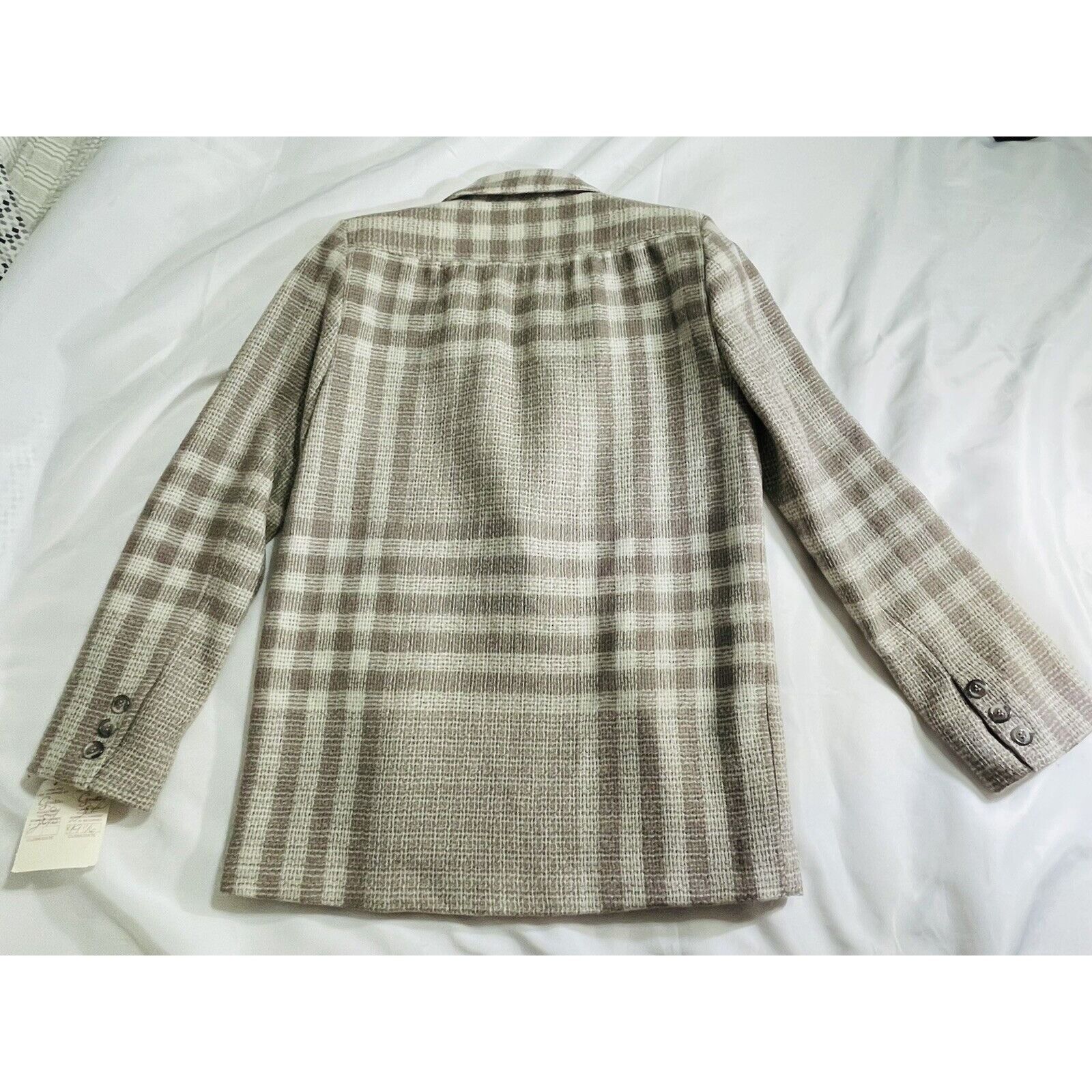 Vintage AC Sport Vintage Retro Wool Tan Brown Plaid Blazer Jacket Wi Size S / US 4 / IT 40 - 7 Thumbnail