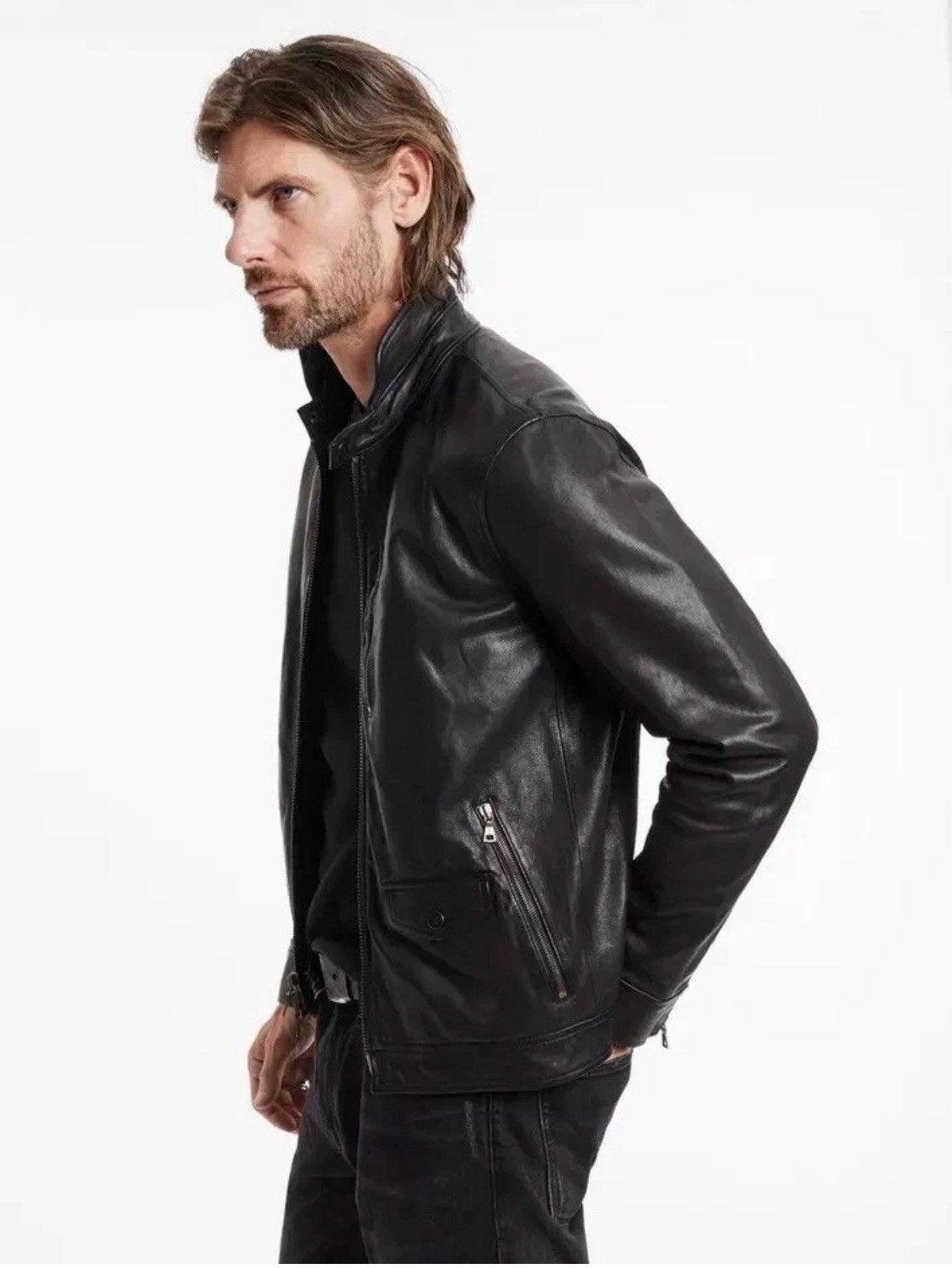 John Varvatos John Varvatos York Leather Jacket size EU 40 USA 50 Size US M / EU 48-50 / 2 - 5 Thumbnail
