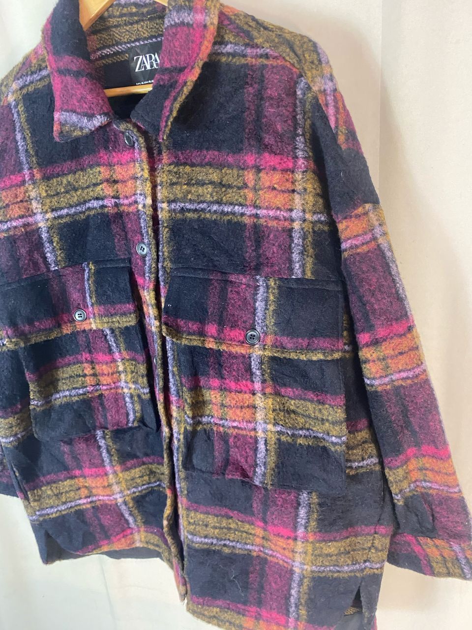 Zara Unisex🔥 Zara button up wool jacket Size L / US 10 / IT 46 - 2 Thumbnail