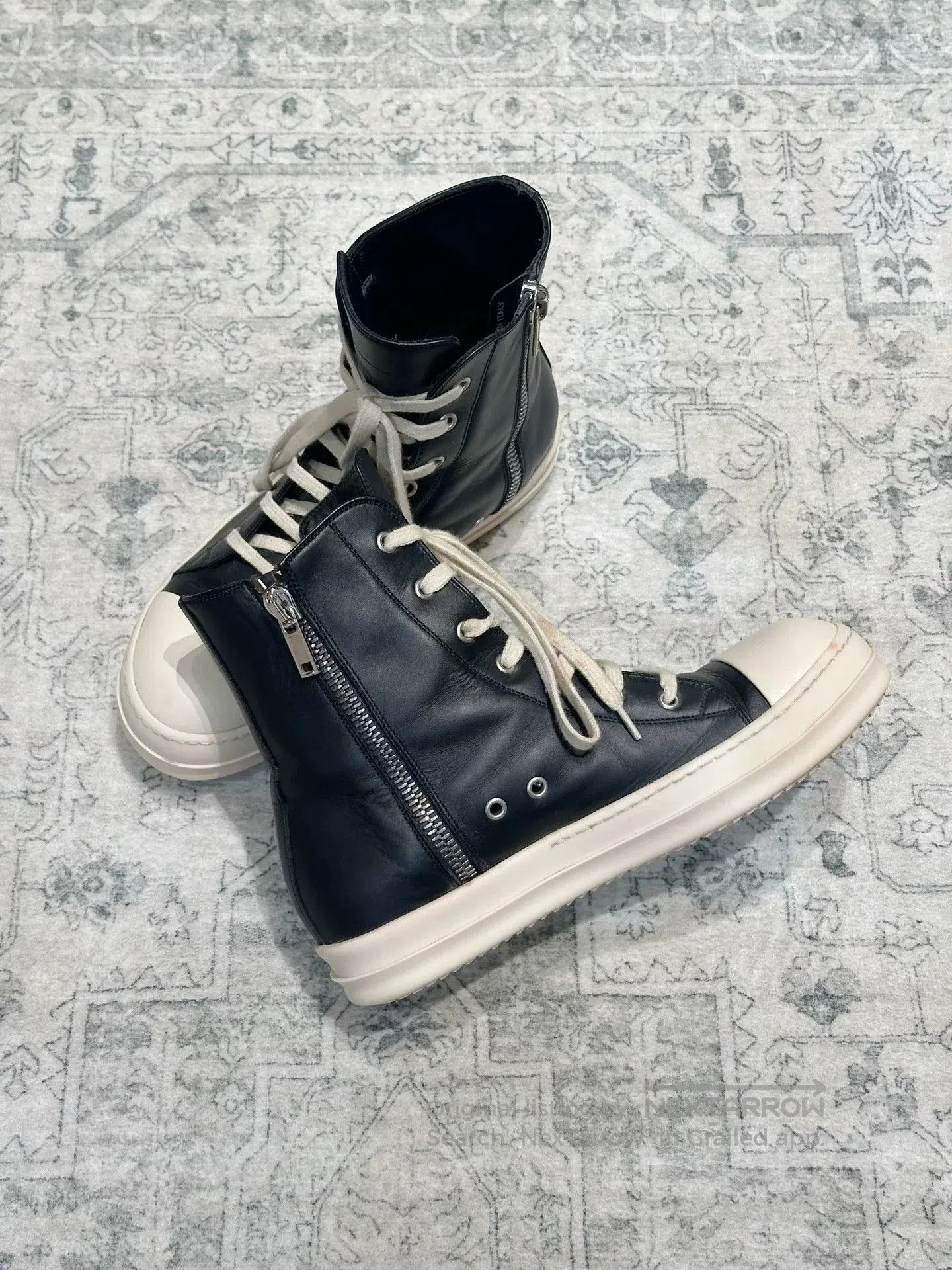 Rick Owens Rick Owens x Converse Leather High-Top. Size US 7 / EU 40 - 6 Thumbnail