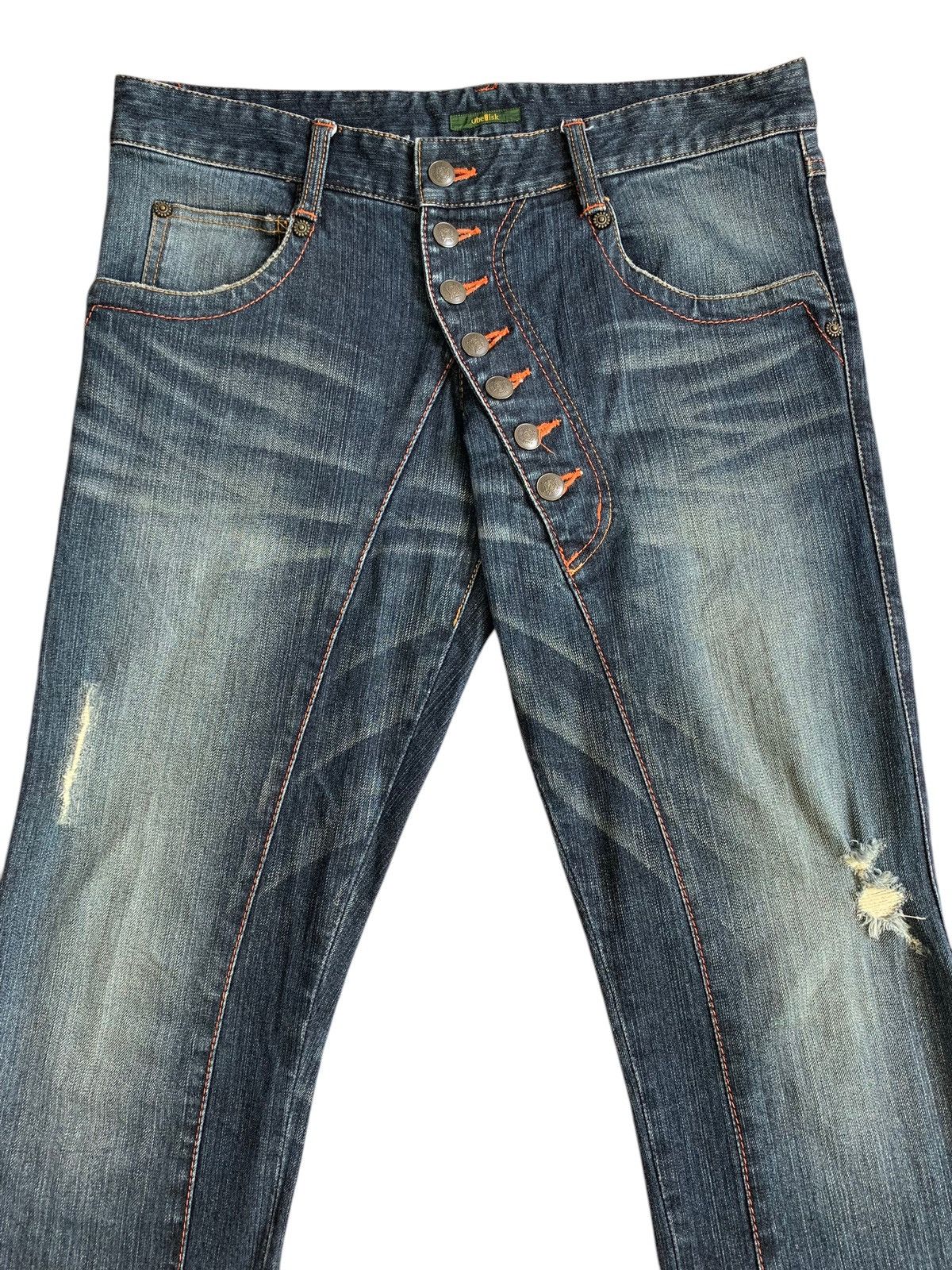 Obelisk Obelisk Archive Edo Black Flared Indigo Mudwash Denim Size US 32 / EU 48 - 8 Thumbnail