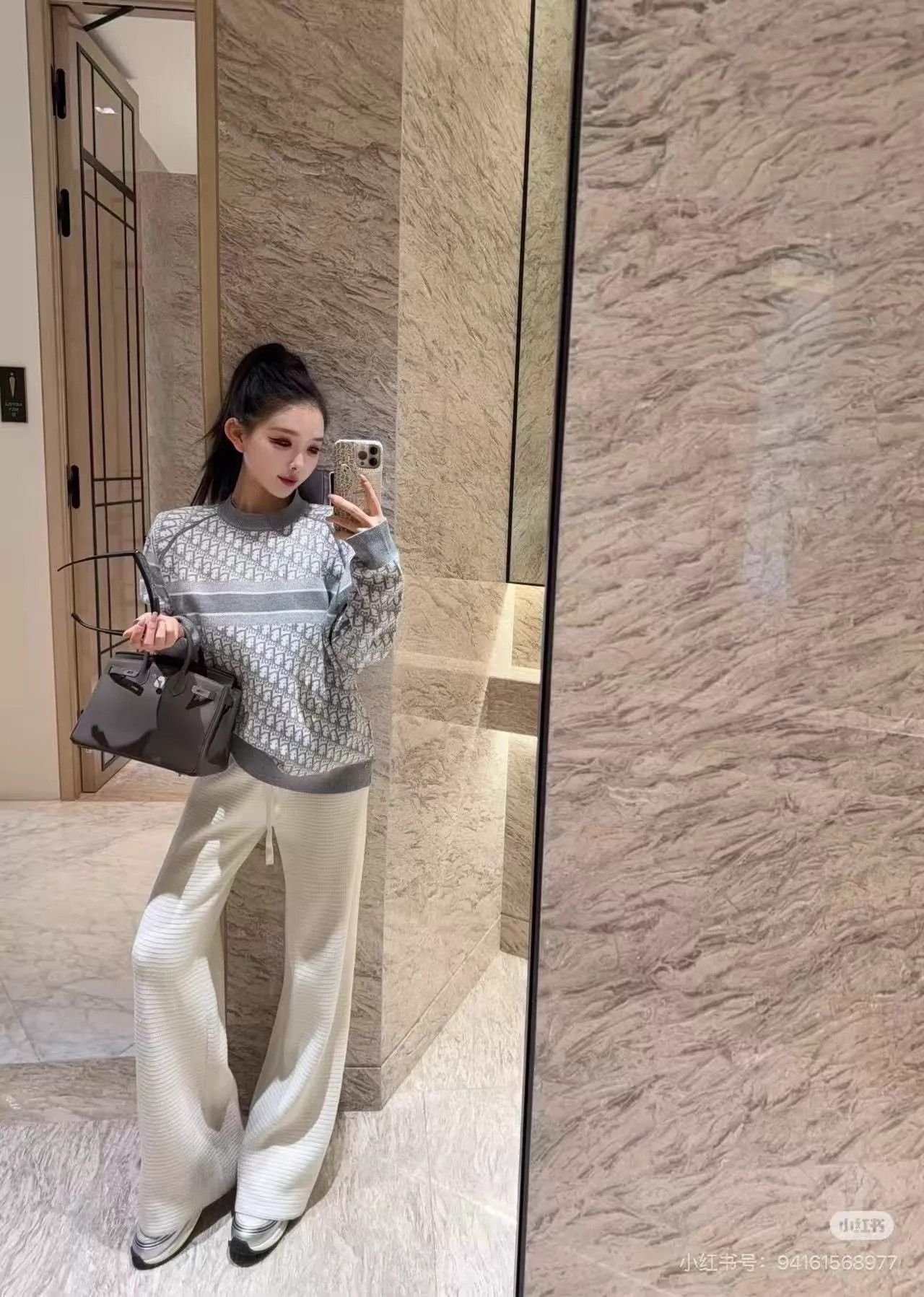 Dior Dior new full logo gray cool double-sided sweater Size XS / US 0-2 / IT 36-38 - 6 Thumbnail