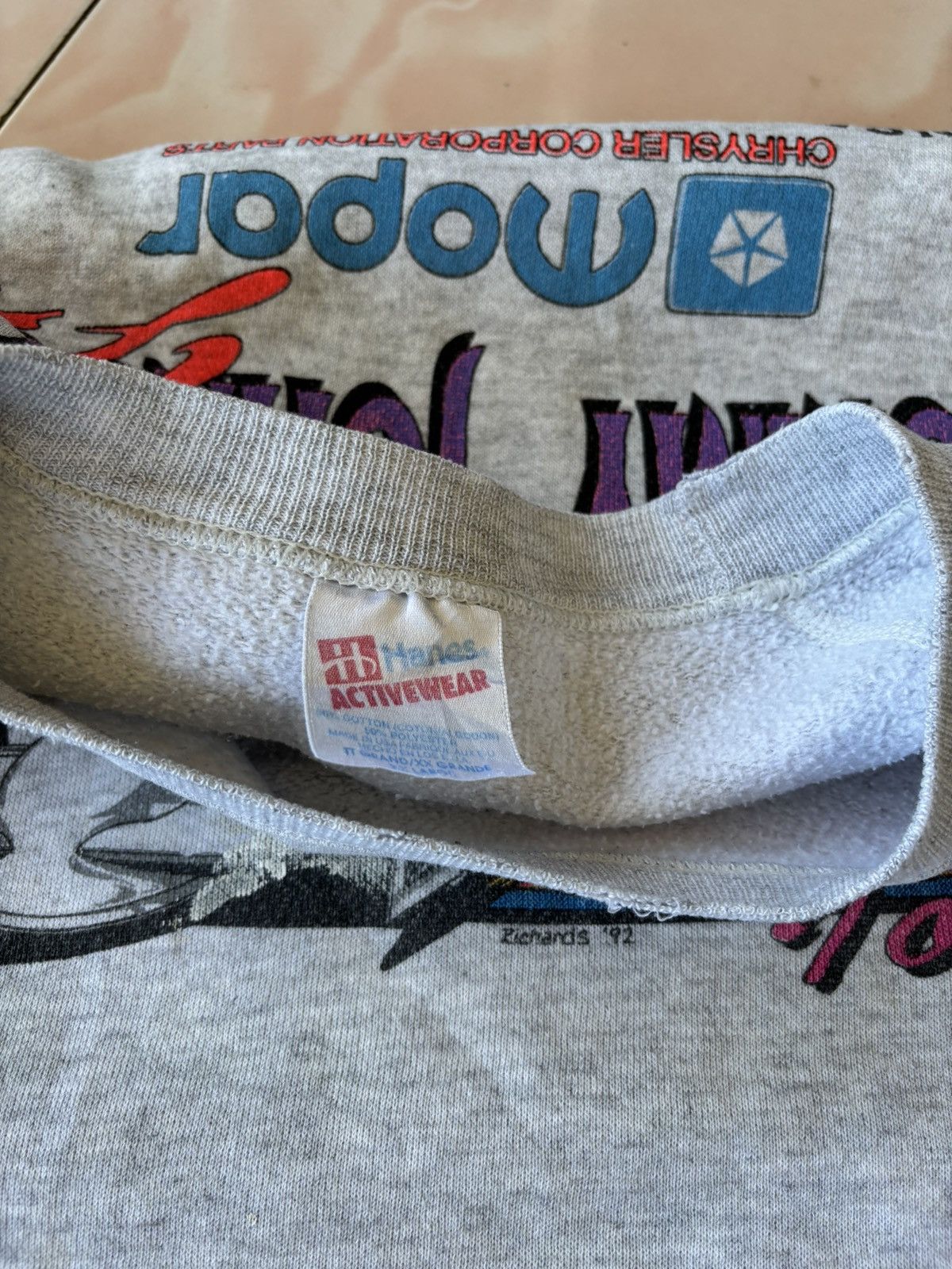 NASCAR × Vintage Vintage 90’s Tommy Johnson Jr. Top Fuel Dragster Sweatshirt Size US XL / EU 56 / 4 - 13 Thumbnail
