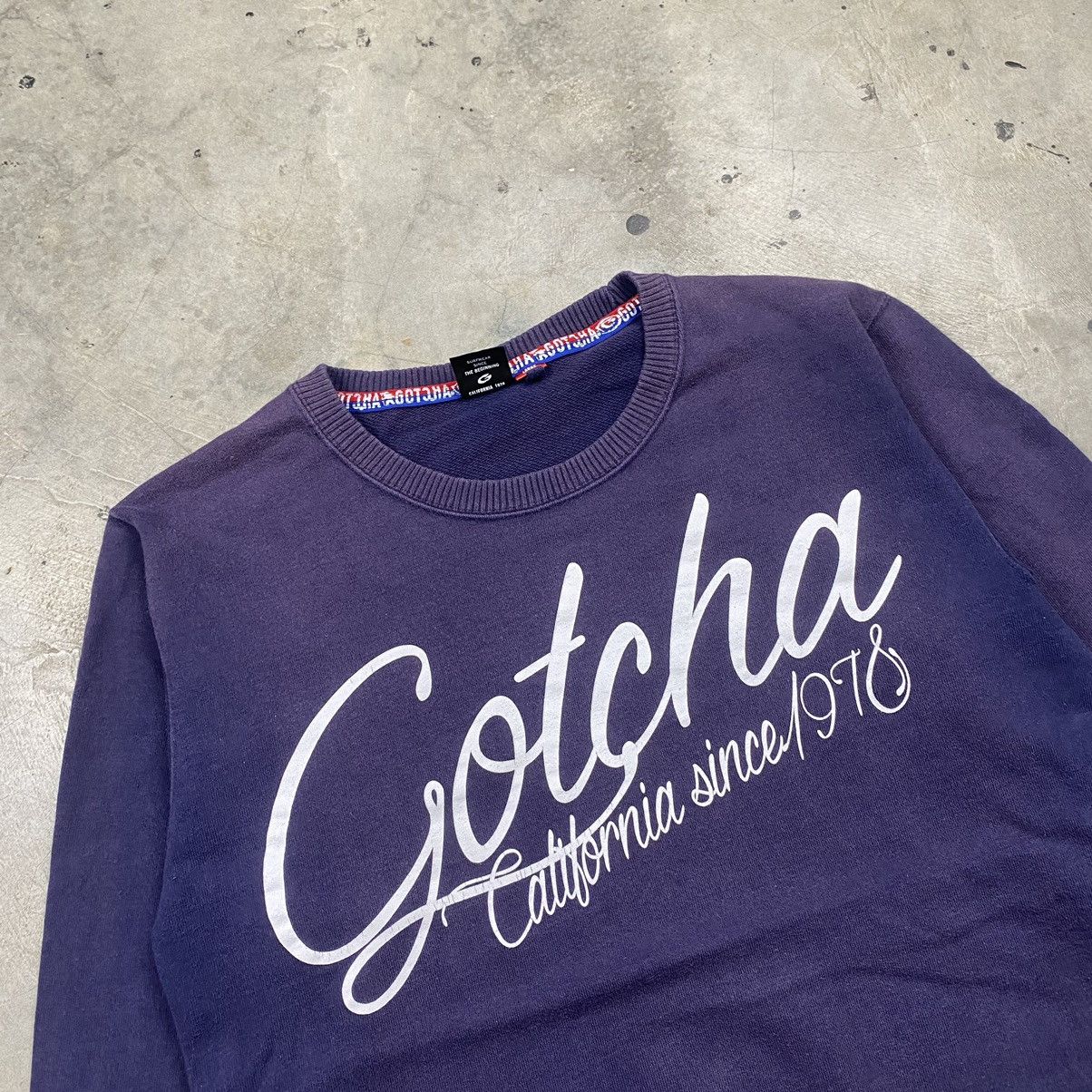 Gotcha × Vintage y2k Gotcha Surf Poem Sunfaded Crewneck Size US M / EU 48-50 / 2 - 2 Thumbnail