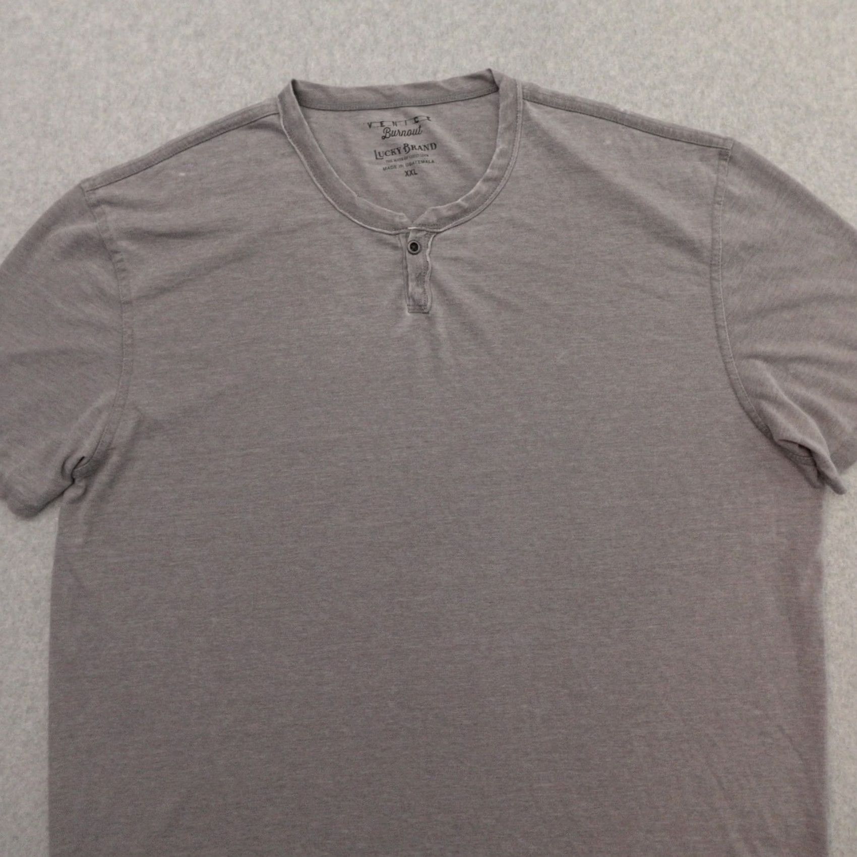 Lucky Brand Lucky Brand Tshirt Mens 2XL Gray Crew Neck Short Sleeve Vintage? Size US XXL / EU 58 / 5 - 6 Thumbnail