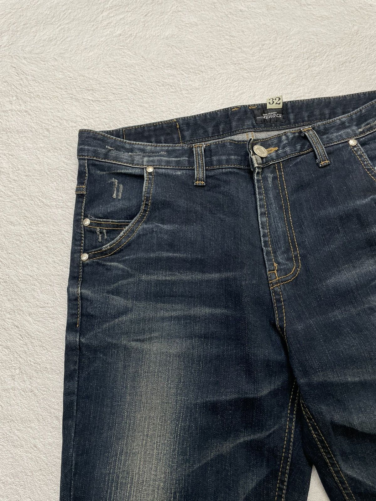 Hysteric Glamour × If Six Was Nine × Le Grande Bleu (L.G.B.) 2000s Zero G japan indigo Wash denim y2k style Size US 32 / EU 48 - 3 Thumbnail