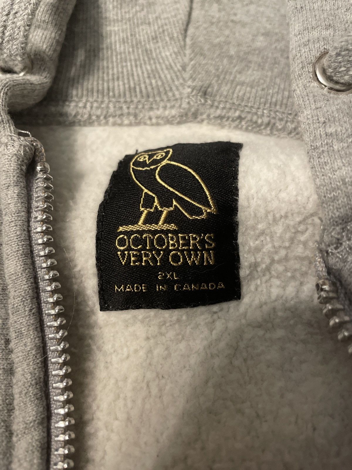 October's Very Own OVO Gray Zip-up Hoodie Size US XXL / EU 58 / 5 - 6 Thumbnail