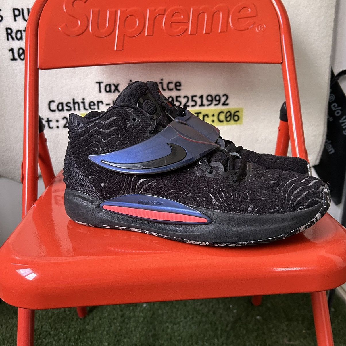 image of Nike Kd 14 Seasonal Black Laser Near New! Shoes, Men's (Size 12)