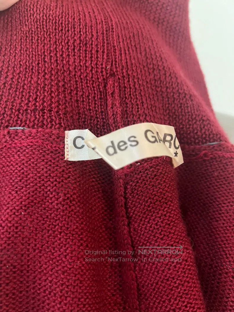 Comme des Garcons Comme Des Garcons size one-size-fits-all Red knit sweater Size S / US 4 / IT 40 - 8 Thumbnail