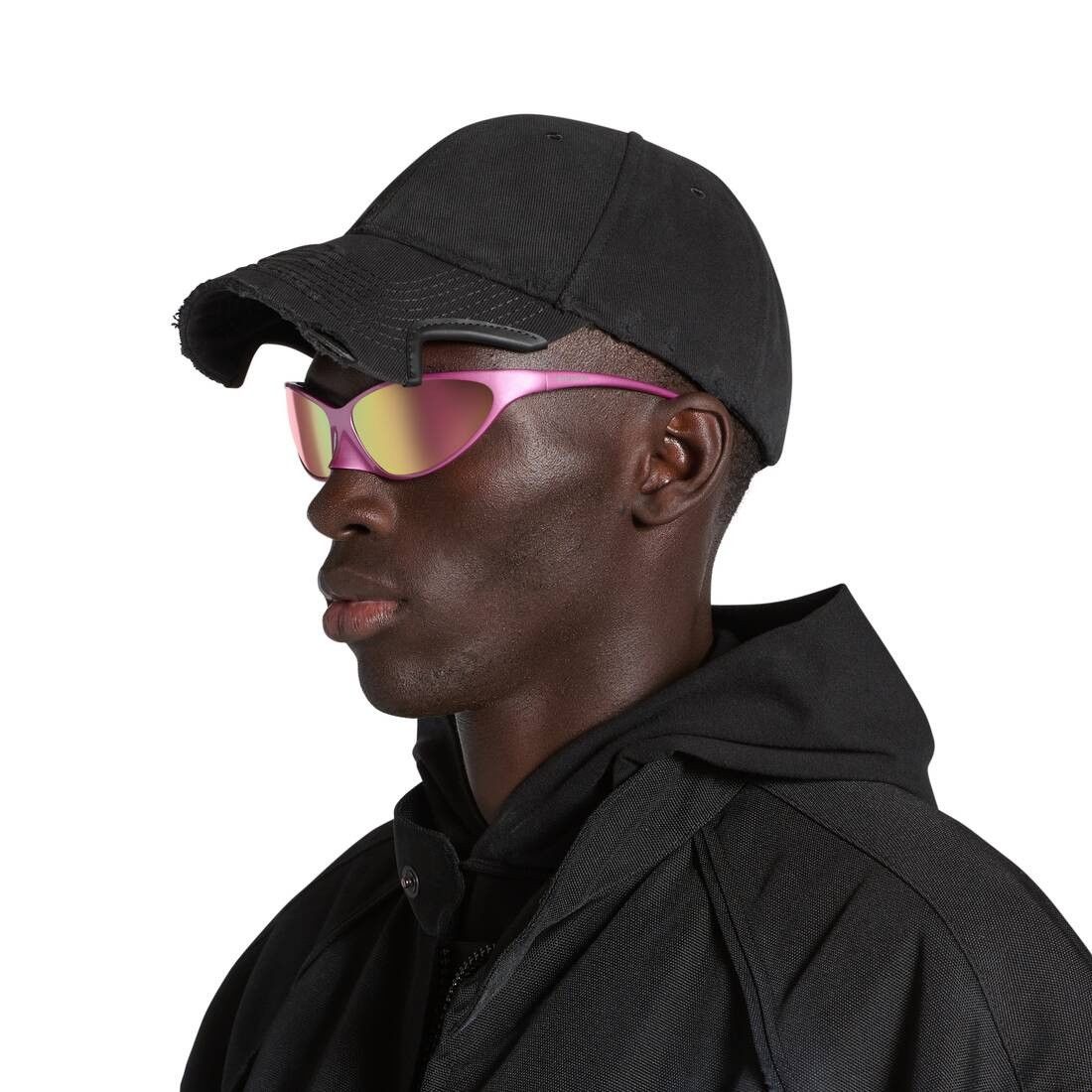 Balenciaga o1mt1gz0525 Size: OS / 4G Cat Sunglasses in Pink Size ONE SIZE - 6 Thumbnail