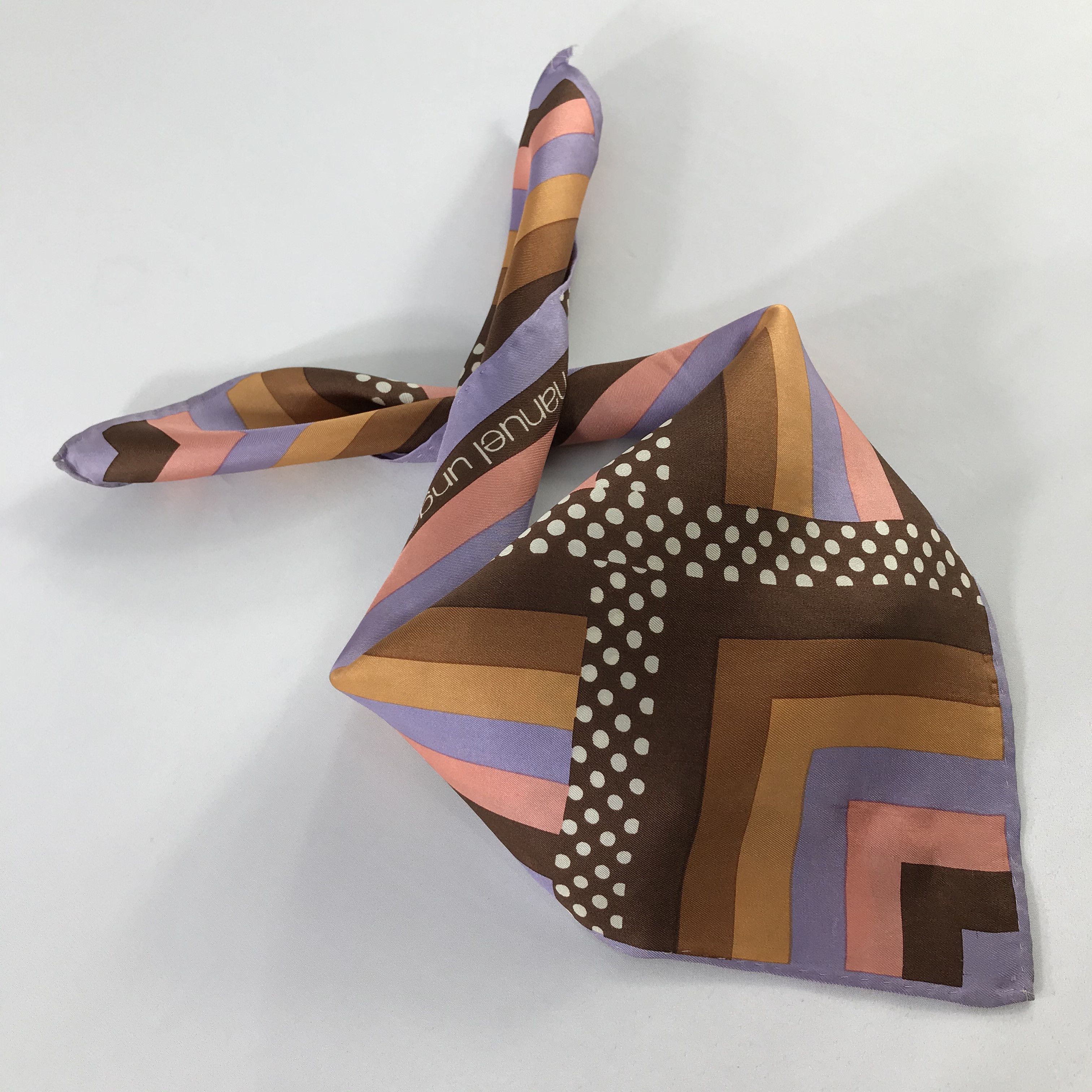 Emanuel Ungaro × Vintage Emanuel Ungaro Bandana / Handkerchief / Neckerchief - S530 Size ONE SIZE - 4 Thumbnail