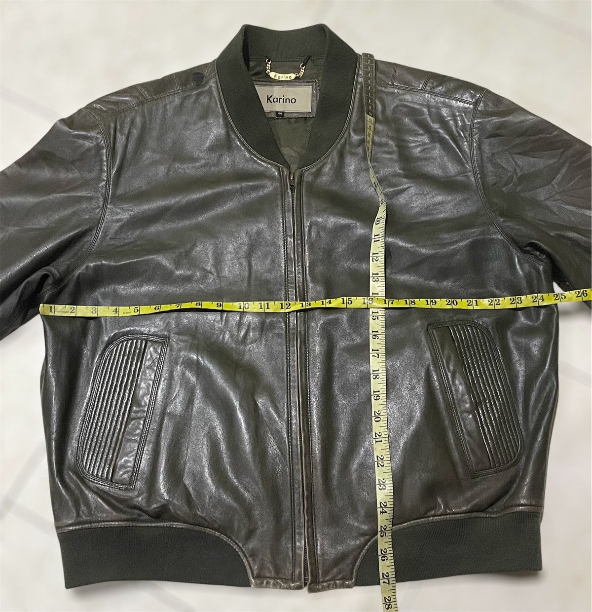 Designer LEATHER BOMBA JACKET Size US XL / EU 56 / 4 - 5 Thumbnail