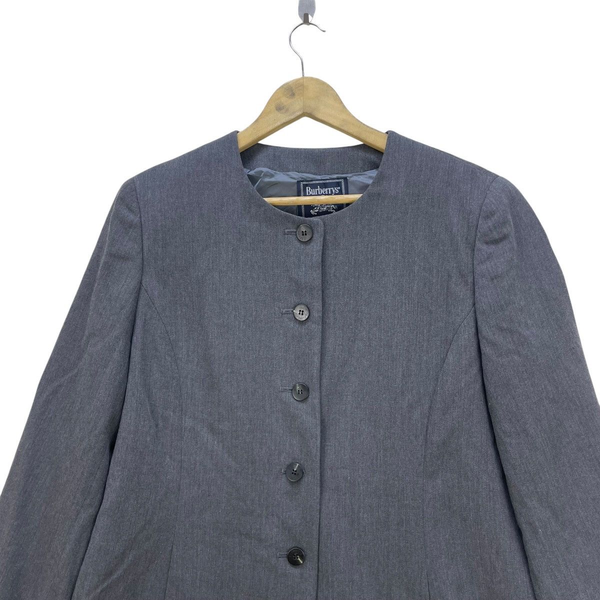 Burberry × Vintage Vintage Burberrys Collar Less Jacket Size M / US 6-8 / IT 42-44 - 3 Thumbnail