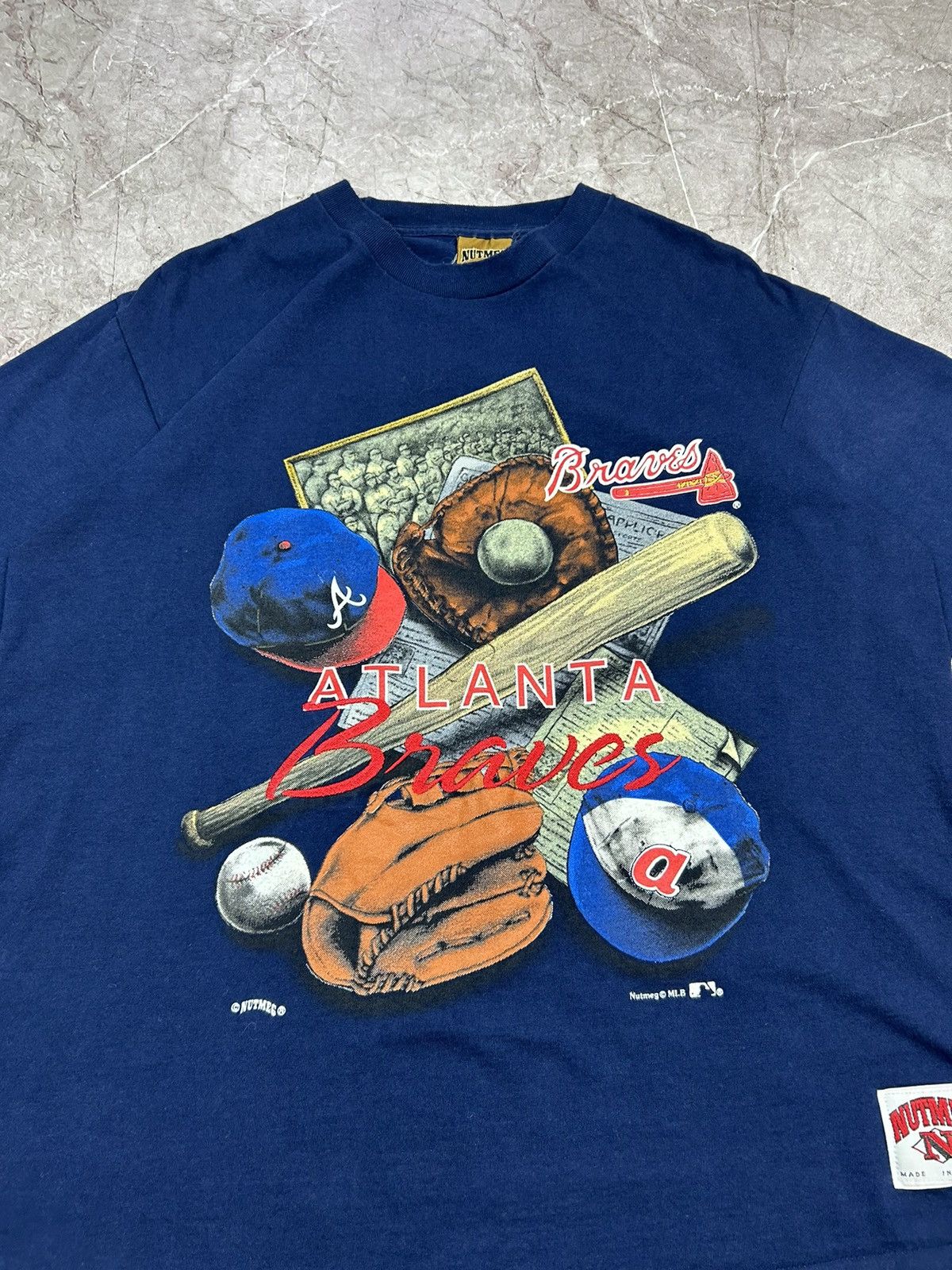 MLB × Starter × Vintage 1992 Atlanta Braves Vintage T-Shirt Tee MLB Team USA Size US L / EU 52-54 / 3 - 4 Thumbnail