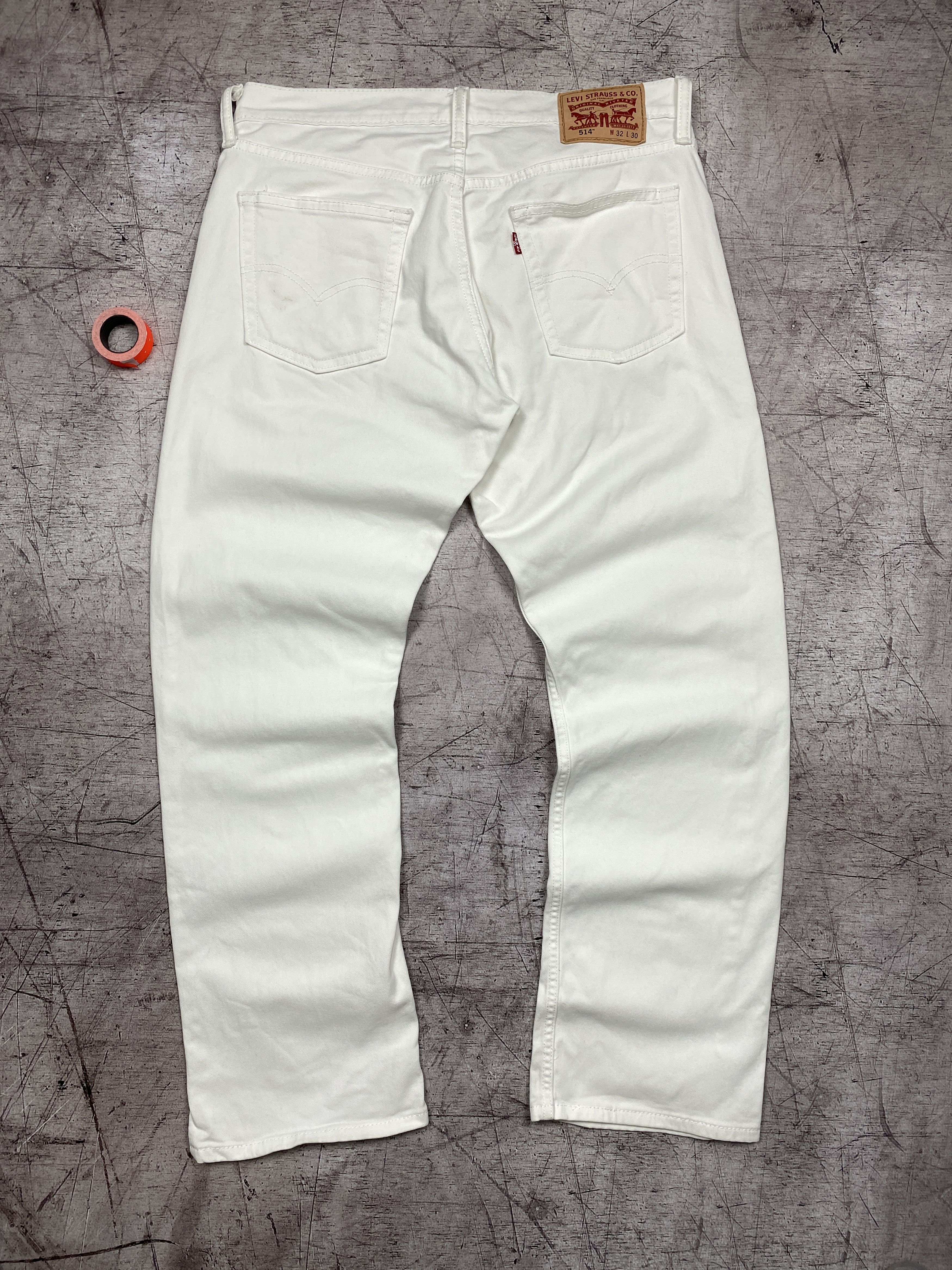 Levi's × Levi's Vintage Clothing Levis 514 Vintage White Denim Pants Jeans Size US 32 / EU 48 - 1 Thumbnail