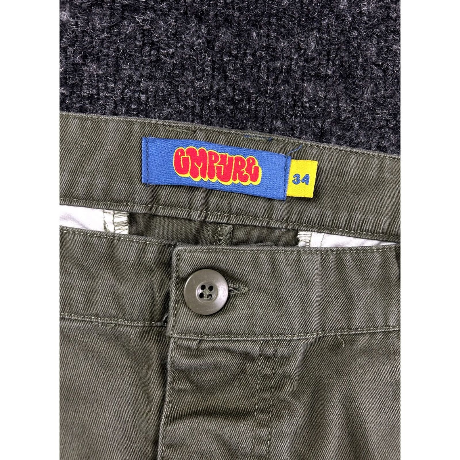Empyre Empyre Cargo Pants 34 Brown Wide Leg 90s Grunge Skater Y2K Men Regular 5-Pocket Denim Cotton Black? Wait. Size US 34 / EU 50 - 3 Thumbnail