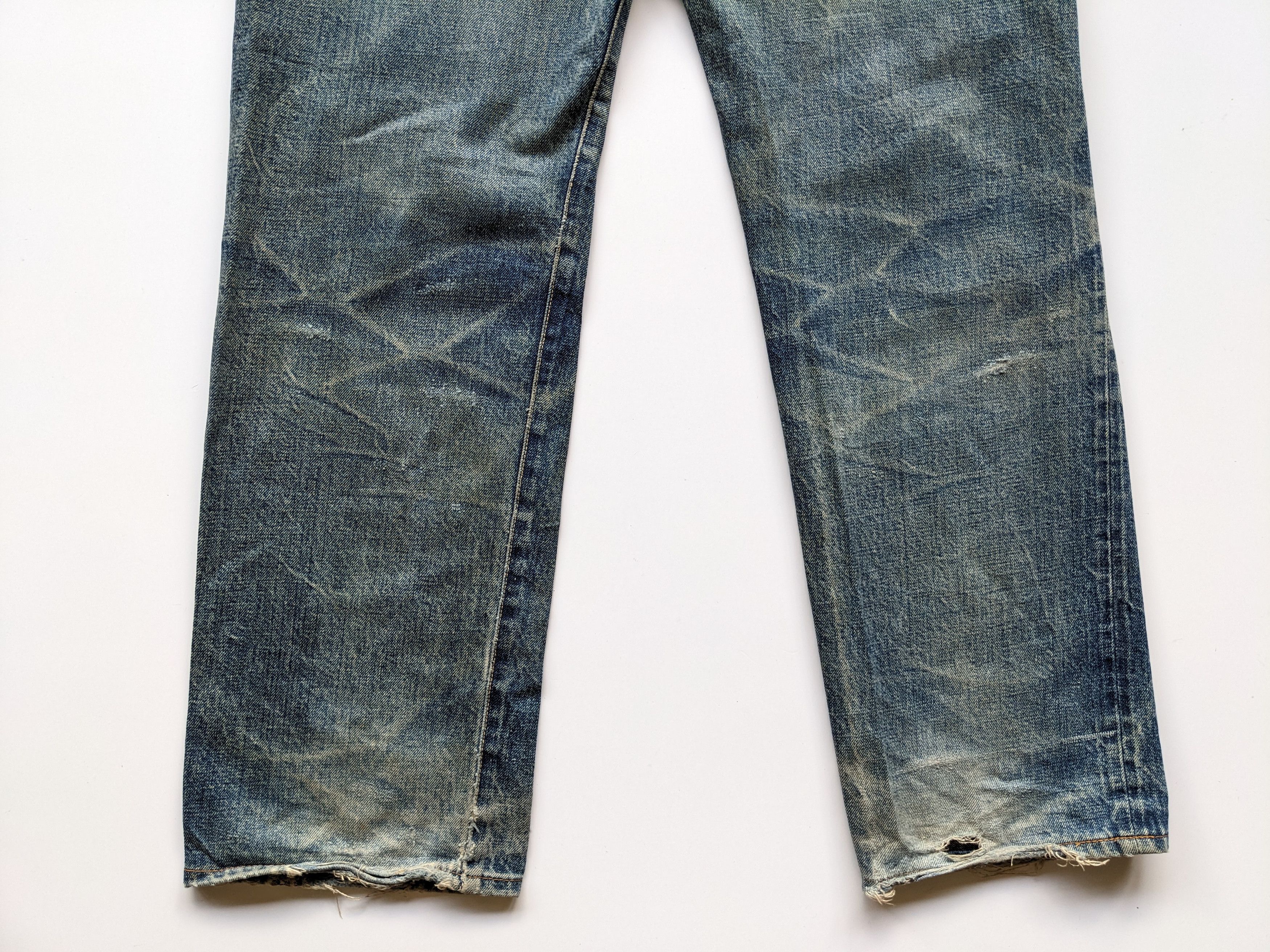 Japanese Brand × Jean Go West mud wash distressed selvedge jeans Size US 30 / EU 46 - 9 Thumbnail