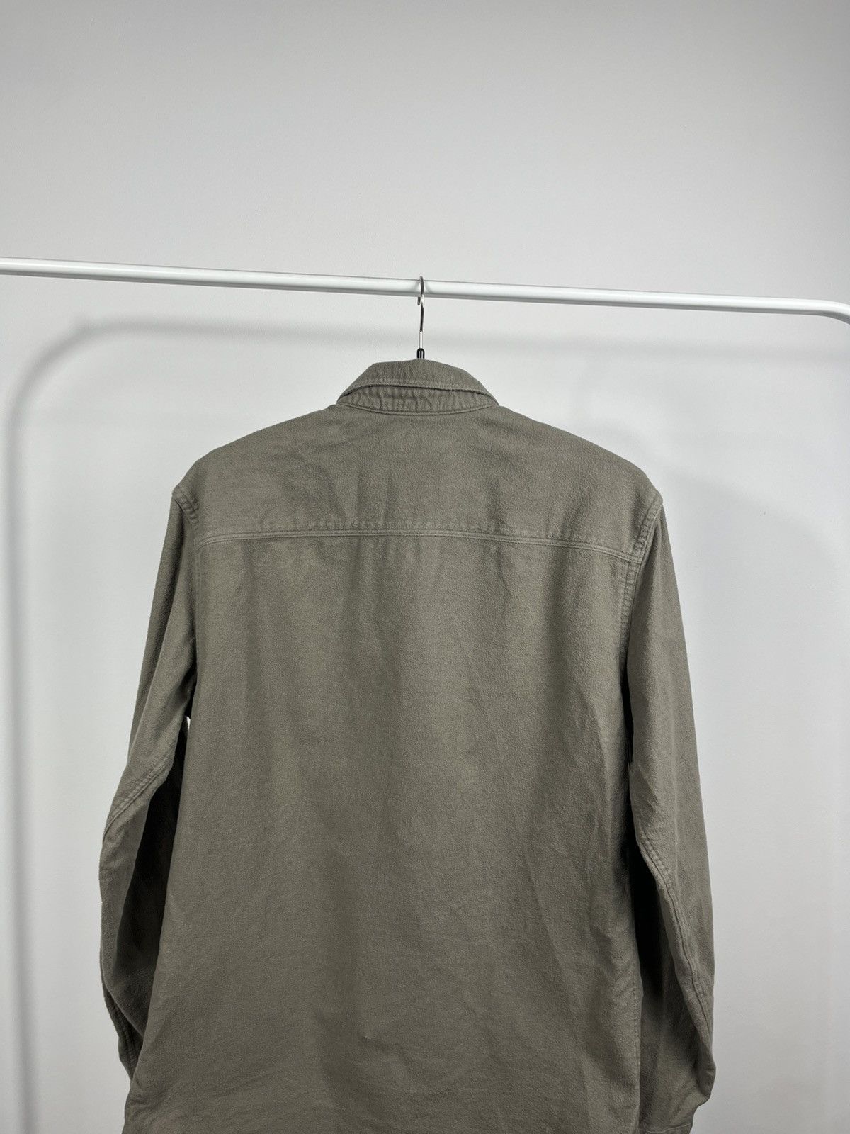 Allsaints AllSaints Khaki Button Up Shirt Minimal Logo Size XS Size US XS / EU 42 / 0 - 10 Thumbnail