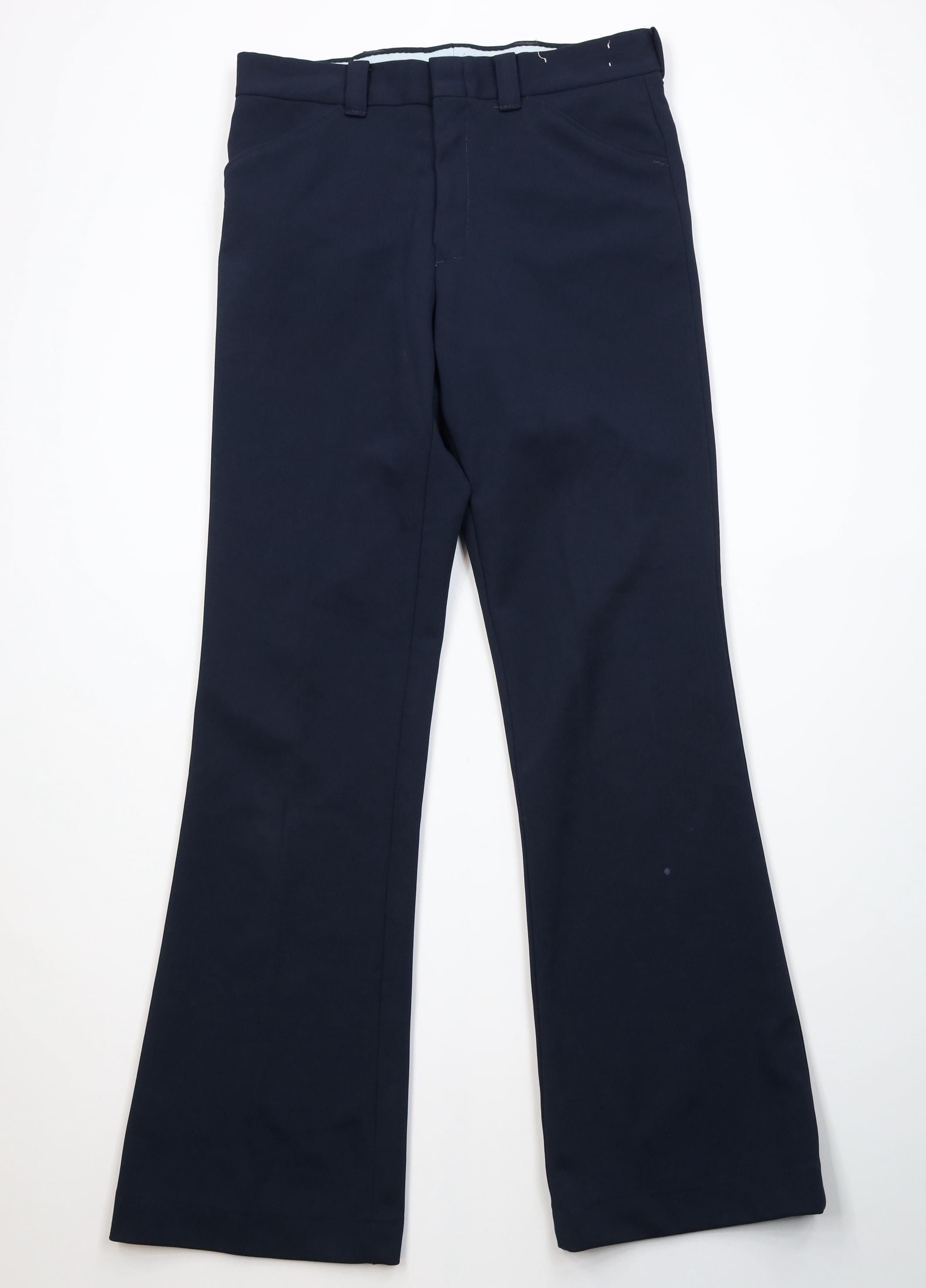 Vintage Vintage 70s Streetwear Double Knit Wide Leg Chino Pants USA Size US 32 / EU 48 - 1 Thumbnail