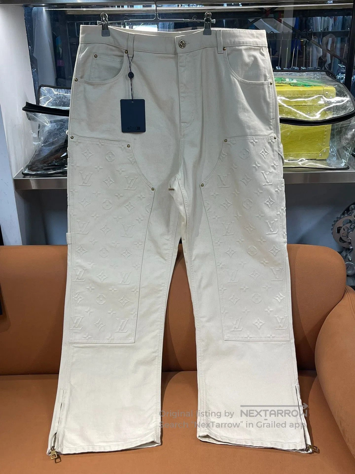 Louis Vuitton LV Monogram Workwear Denim Carpenter Pants. Size US 40 / EU 56 - 1 Thumbnail