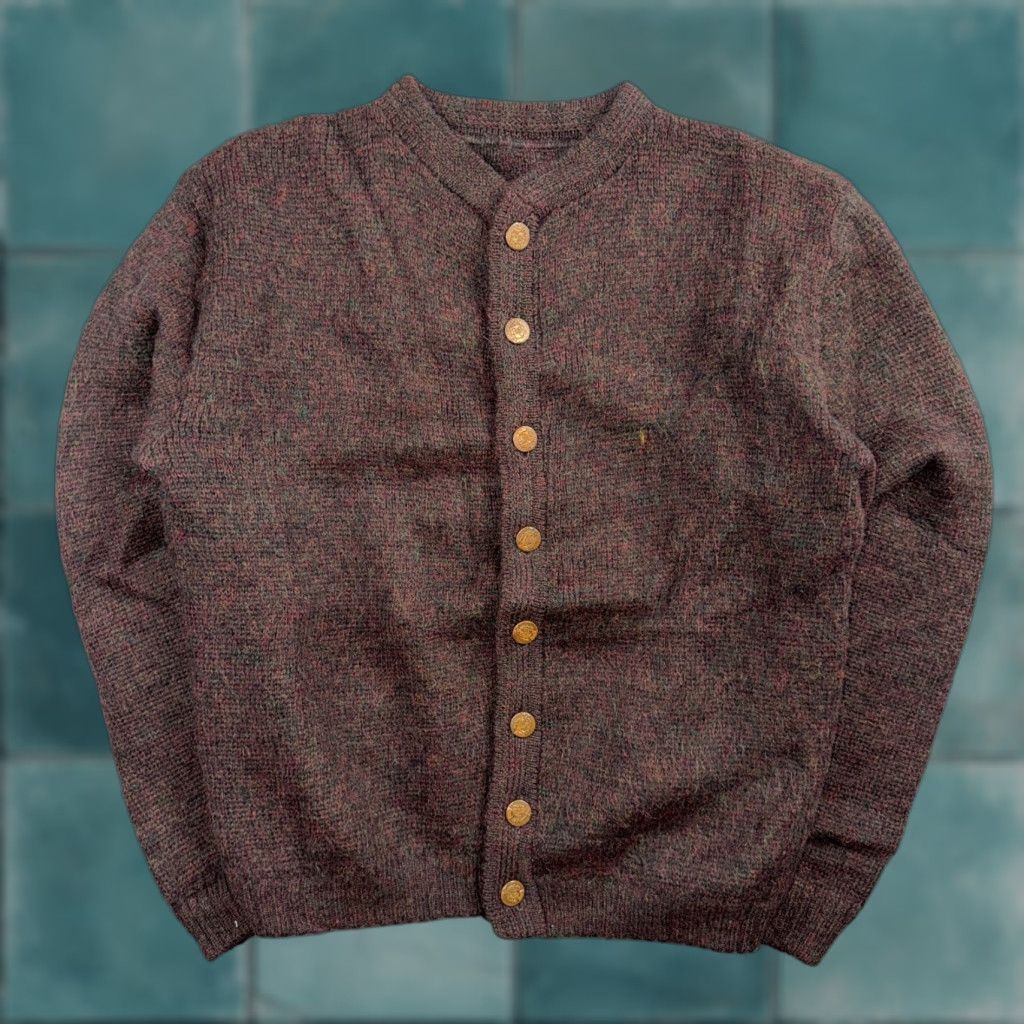 Vintage VTG 60s Kid Mohair Cardigan Sweater Medium Cobain Shaggy Wool Rockabilly 1960s Size US M / EU 48-50 / 2 - 1 Thumbnail