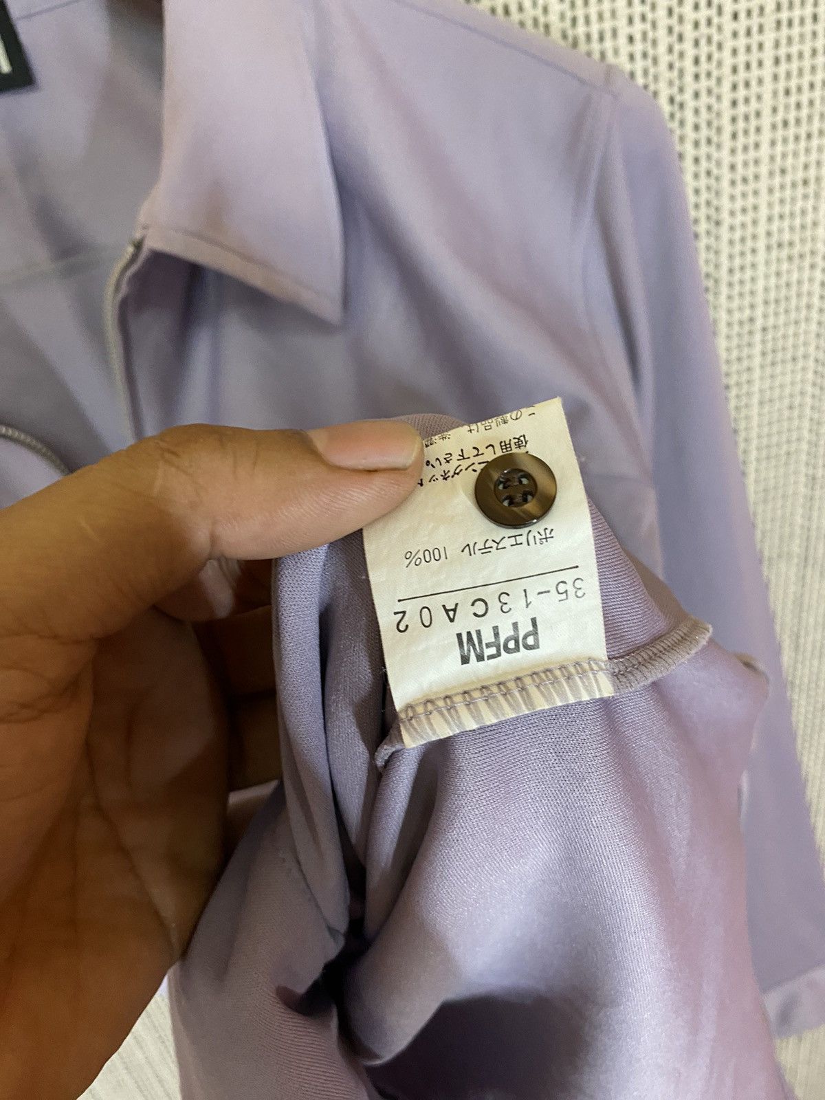 Japanese Brand × PPFM PPFM PURPLE SHIRT ZIP UPS SIMPLE PATTERN Size US M / EU 48-50 / 2 - 4 Thumbnail